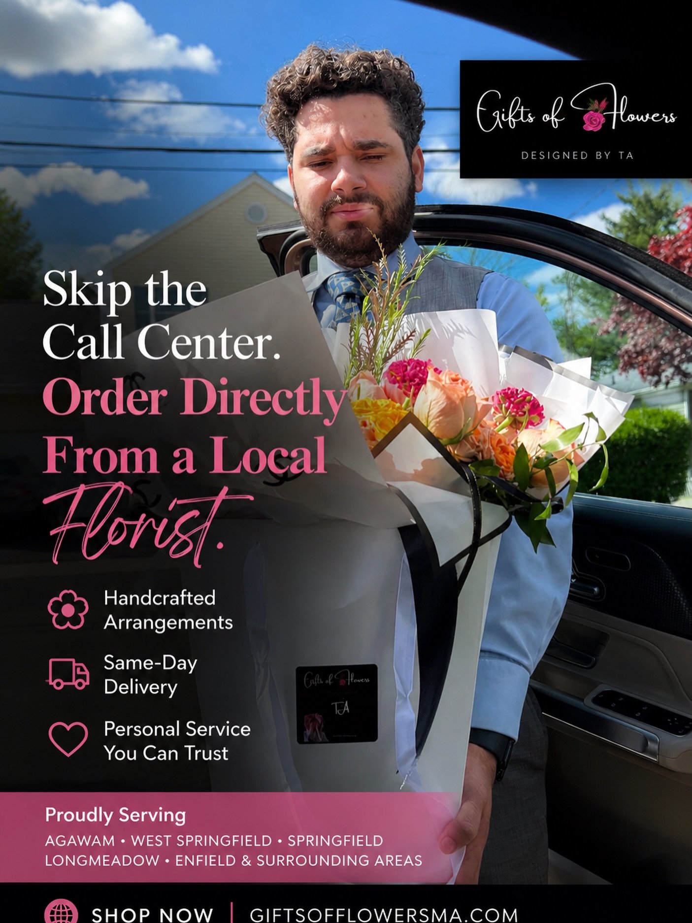 Meet Alexavier.

While many flower orders today pass through call centers and national websites, every arrangement we create is designed right here in our studio and delivered throughout our local communities.

Whether you&rsquo;re celebrating a birt