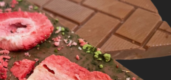 A delicious soild milk chocolate gourmet candy bar exclusively crafted by Melt Chocolatier