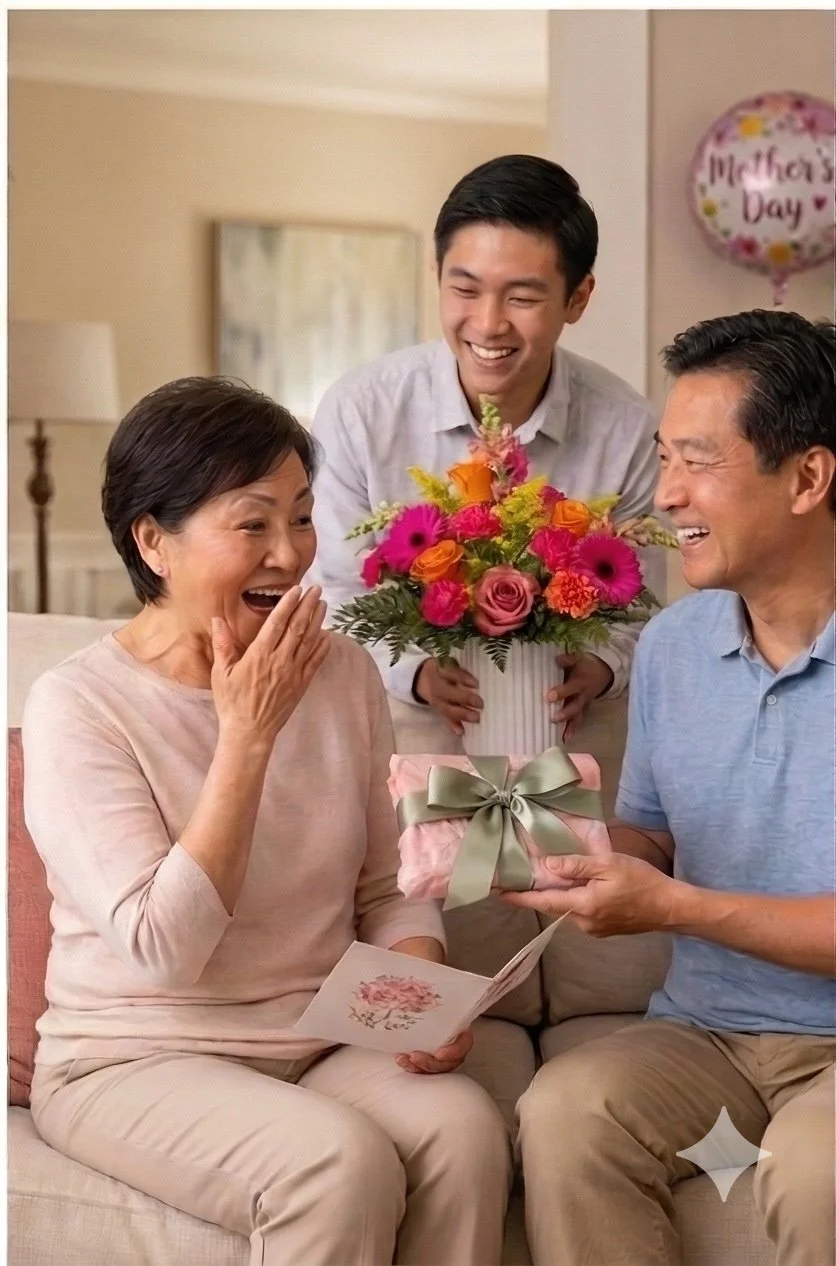 Mothers Day Gift by Gifts of Flowers TA. Delivered to a Home