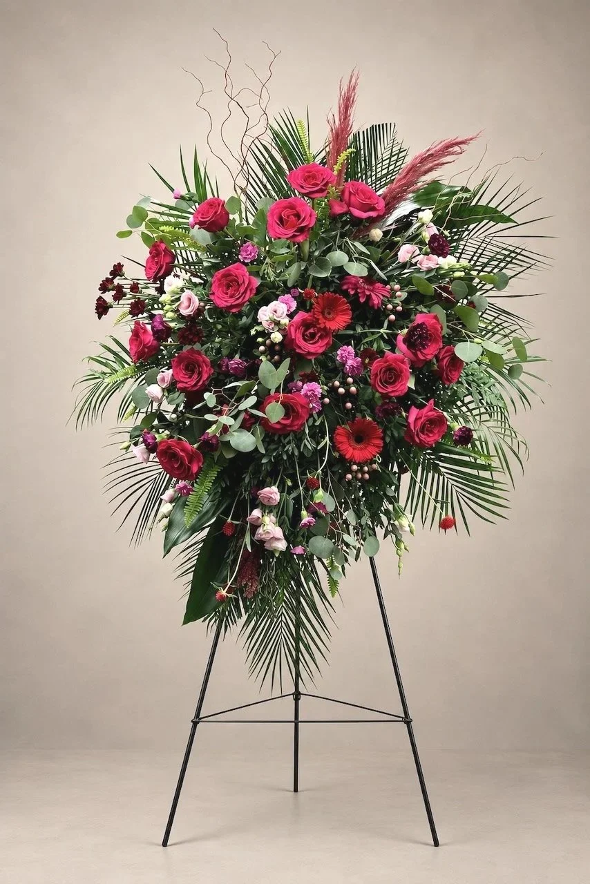 Custom sympathy standing sprays in Agawam, MA, designed by Gifts of Flowers by TA for meaningful funeral tributes across Greater Springfield.
