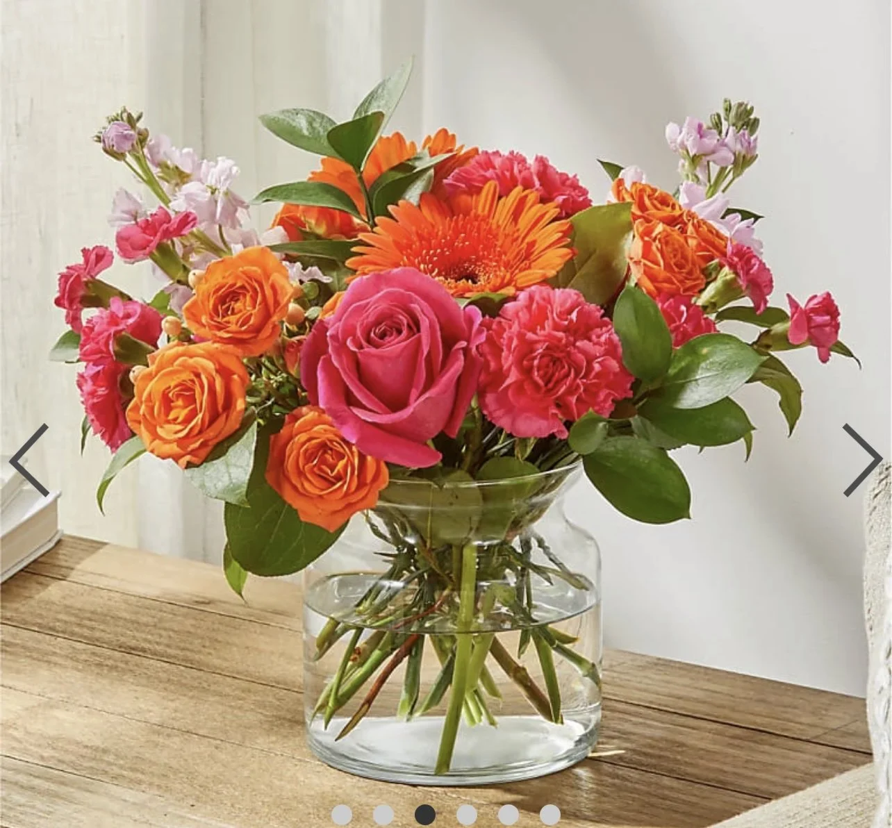 Orange-Pink Garden Vase by Gifts of Flowers TA-Agawam MA.jpg
