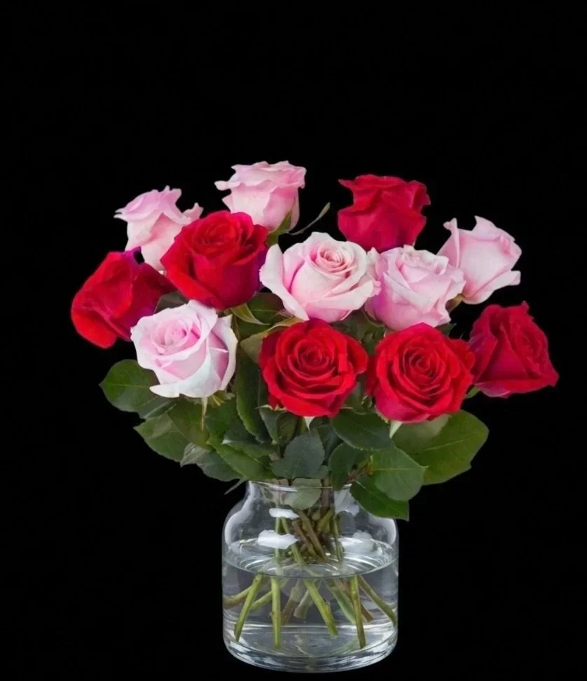 Pink & Red Rose Arrangement