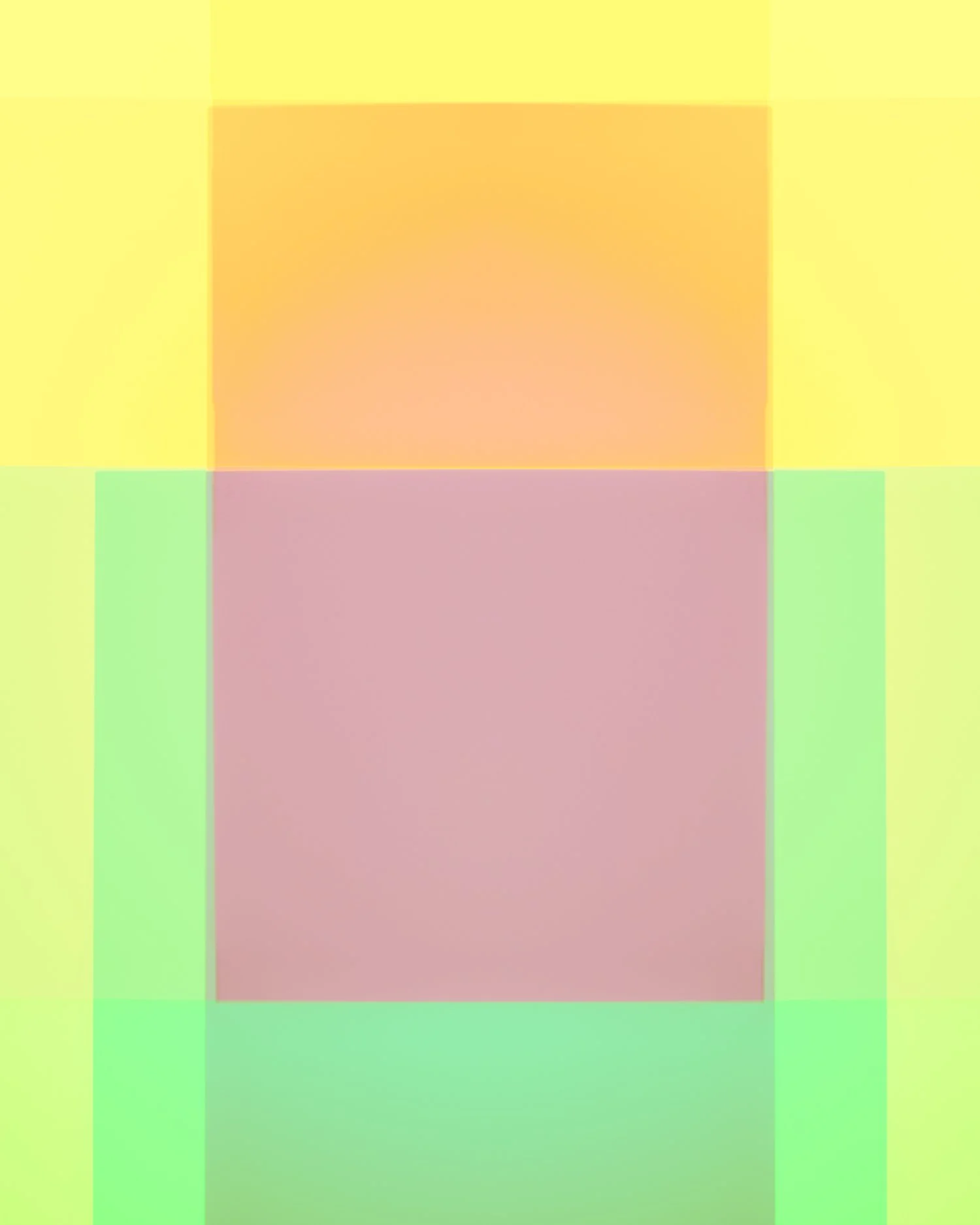 Abstract geometric pattern with pastel-colored squares and rectangles in yellow, pink, green, and orange hues.