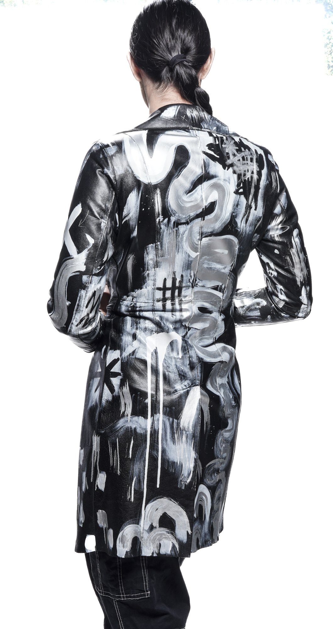 unique, one-of-a-kind, custom painted leather jackets by Javiera X Estrada