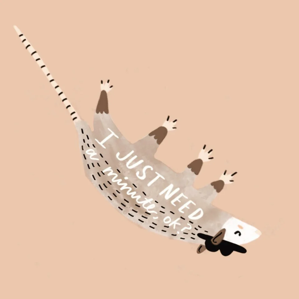 I drew another little guy and he literally just needs a minute, geez. ‼️‼️‼️

I am officially calling this my Critter Collection&trade;️ and I am obsessed. Raccoon coming soon? 

#louisiana #designer #louisianaartists #digitalart #digitalillustration