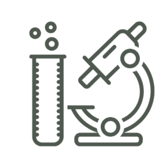 Geometric drawing of an outline square with sections divided by vertical, horizontal, and half circle lines.