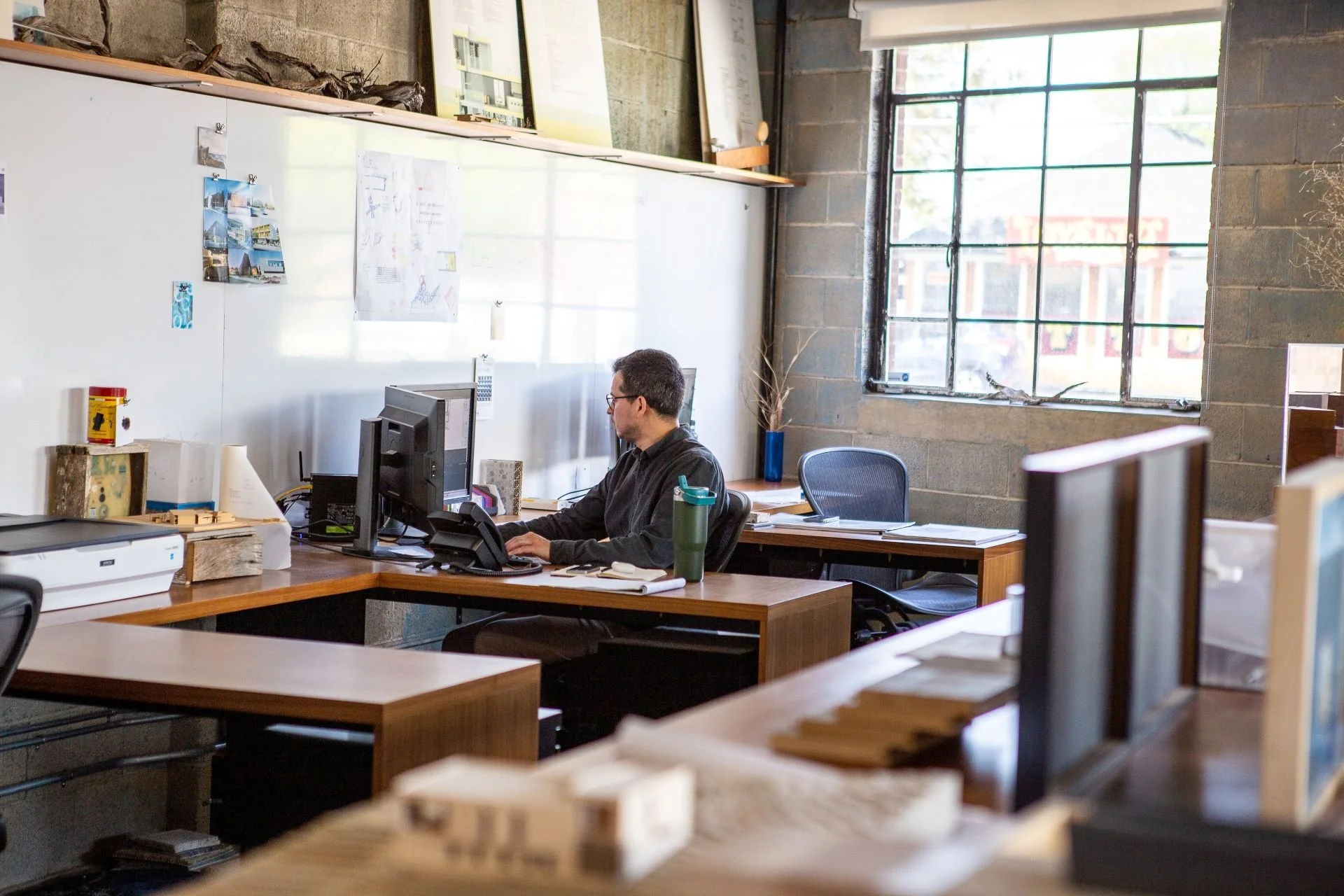 Utah creative office interior with collaborative workspace designed by Sparano + Mooney Architecture