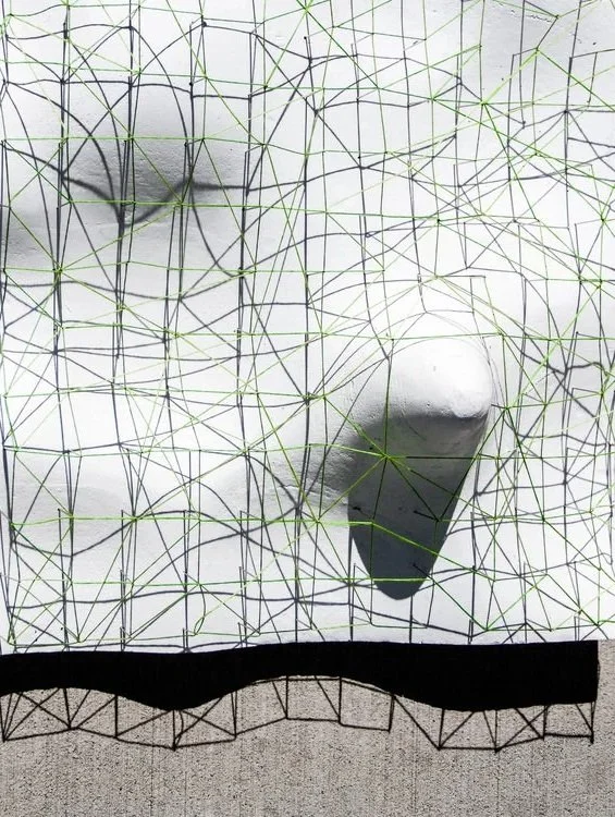 Canyon House heuristic device, gridded topographic model designed by Sparano + Mooney Architecture