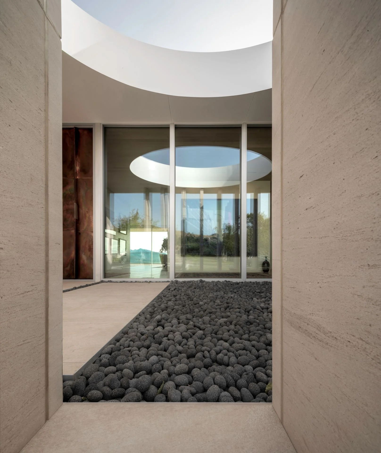 Oikos Residence Salt Lake City entry vestibule designed by Sparano + Mooney Architecture