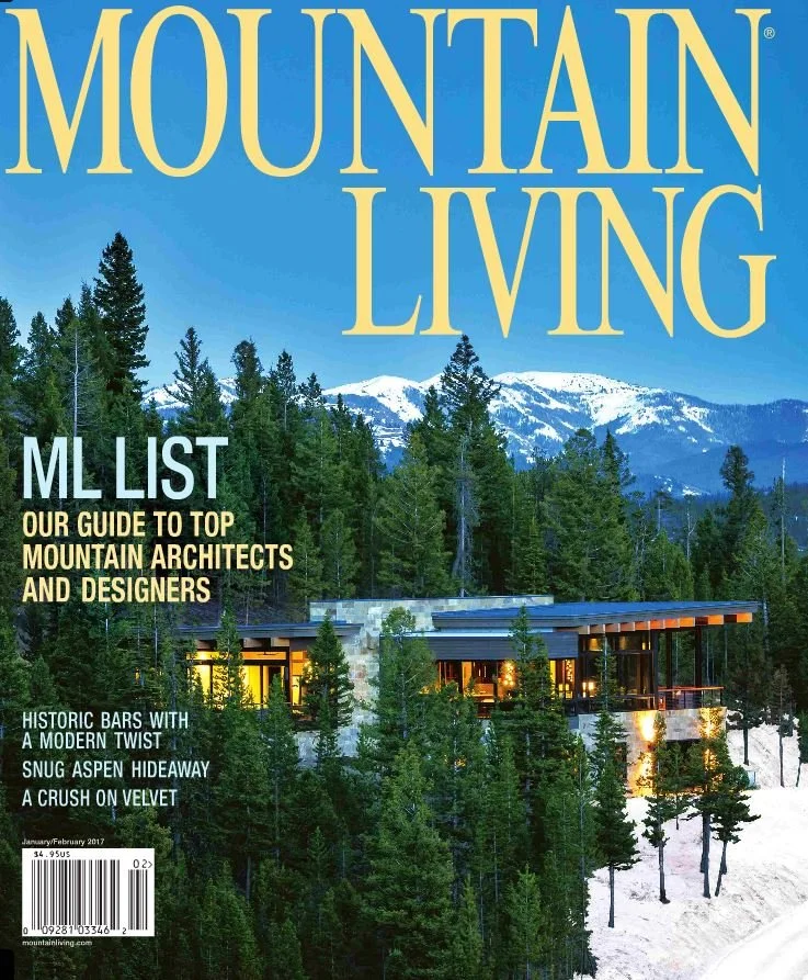 Mountain Living: ML List, publication featuring Sparano + Mooney Architecture