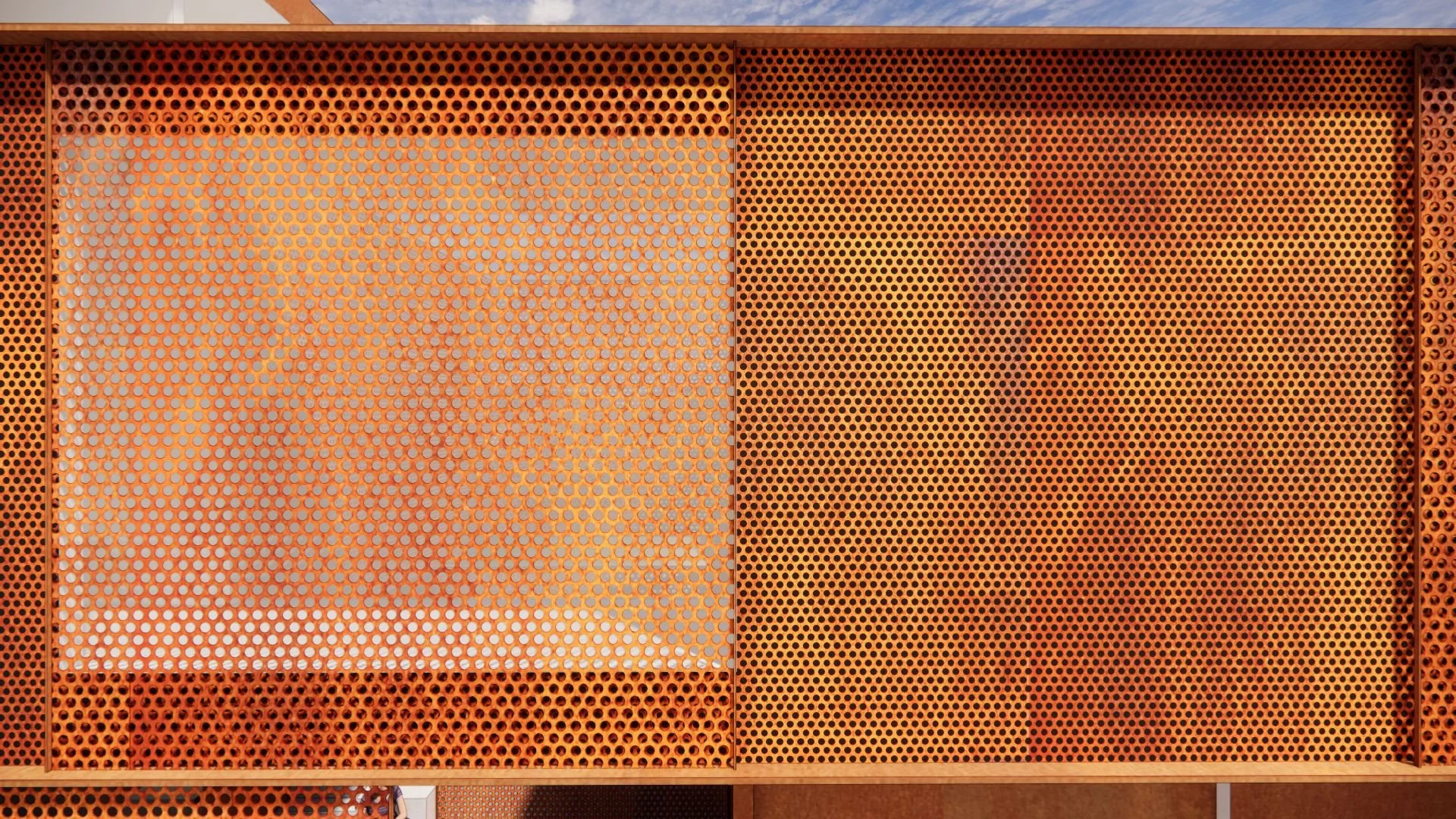 Closed kinetic facade of mountain modern residence in Utah designed by Sparano + Mooney Architecture