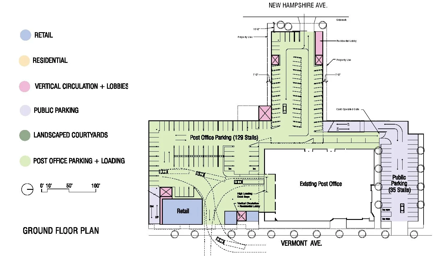 Residential typical floor plan designed by Sparano + Mooney Architecture