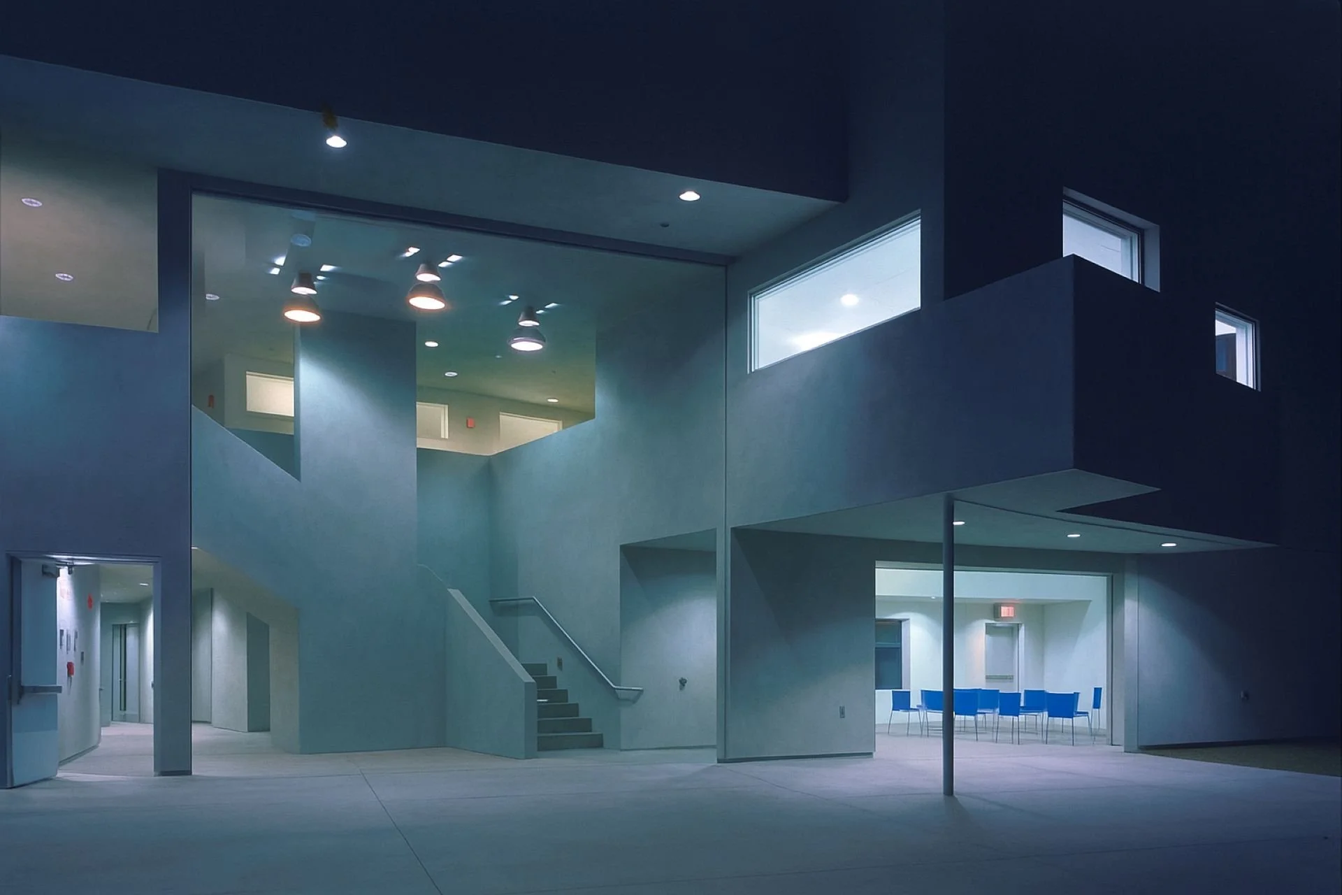 Glowing undulating community center designed by Sparano + Mooney Architecture in Los Angeles