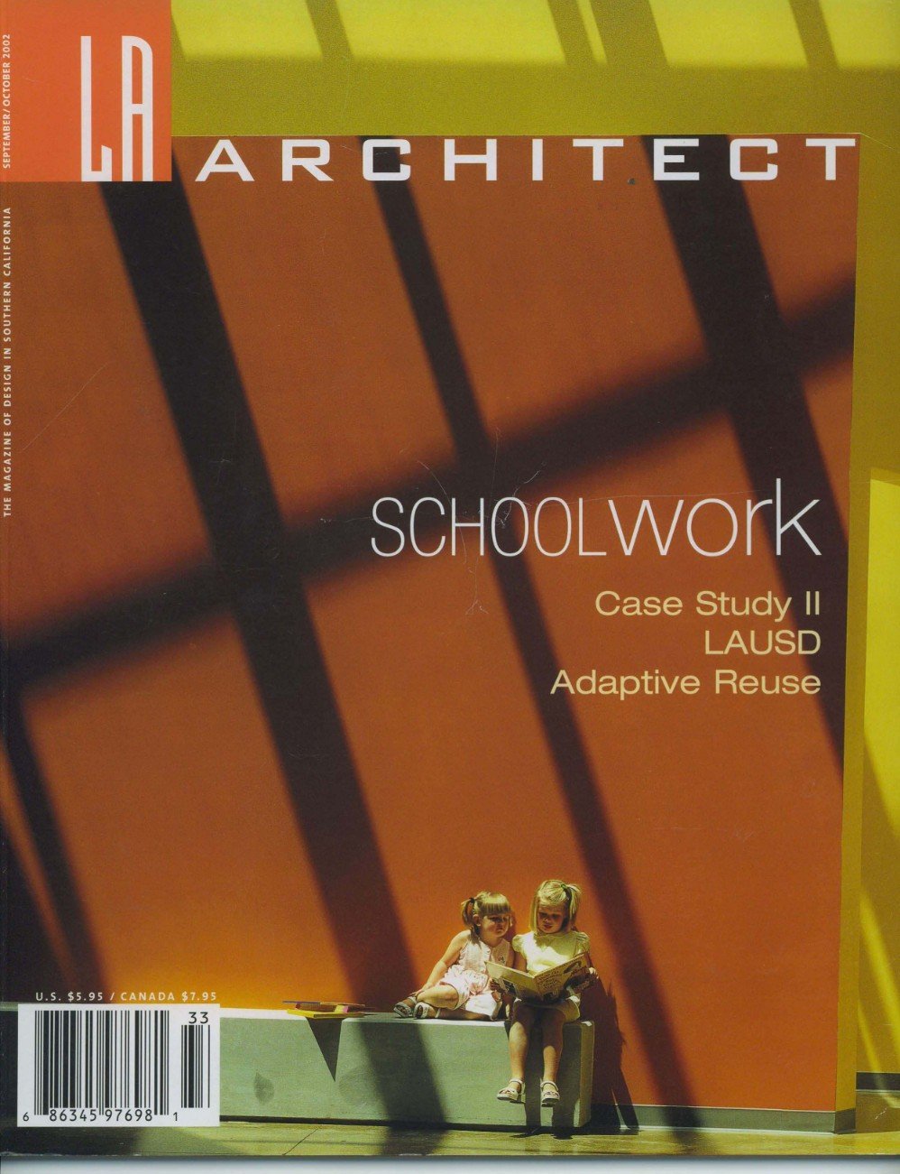 Cover of LA Architectural magazine, publication featuring Sparano + Mooney Architecture