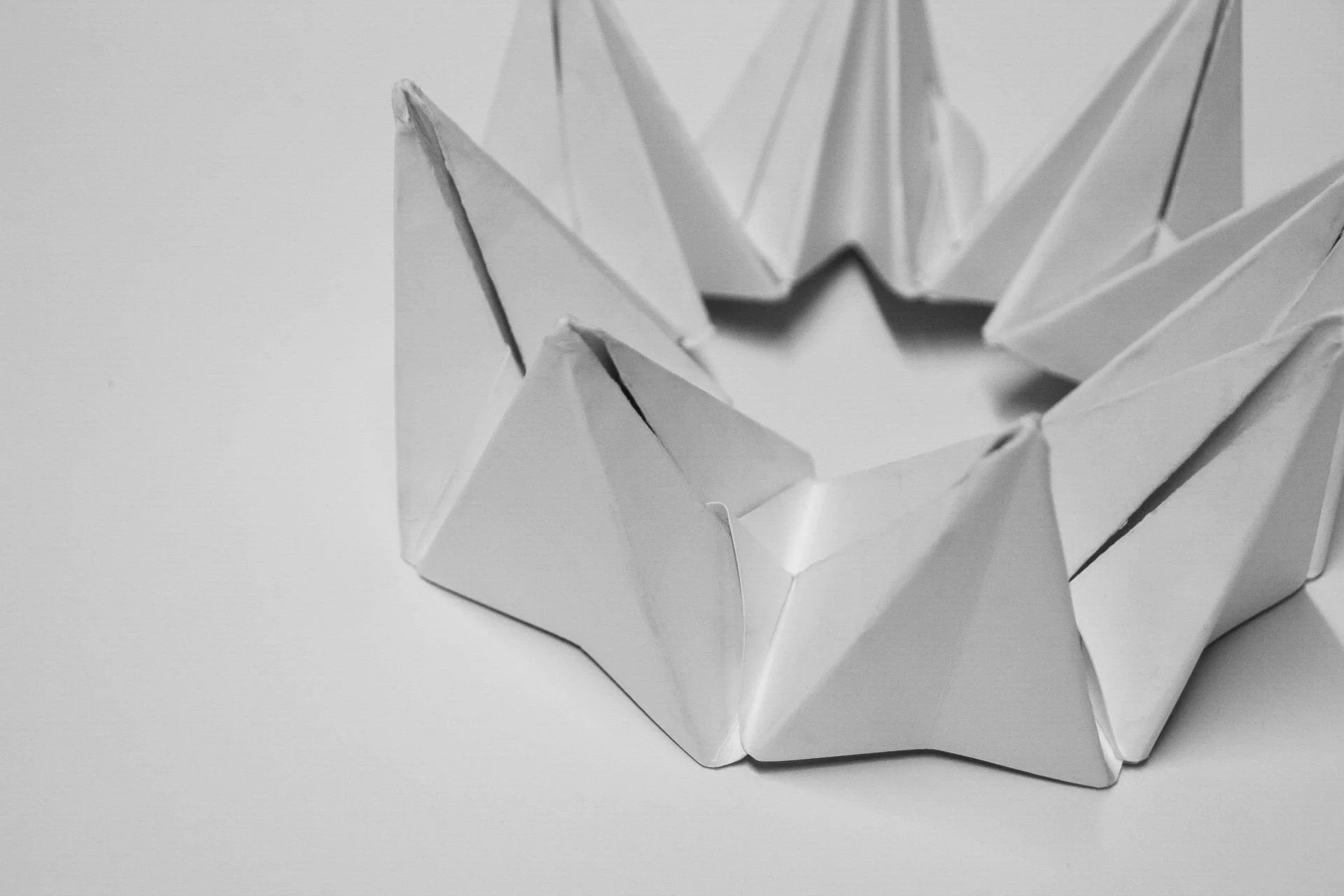 Layered origami crown used for conceptual direction for Interlaken residence designed by Sparano + Mooney Architecture