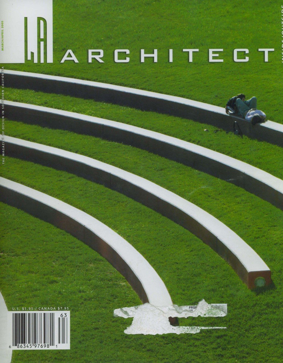 Cover of LA Architect magazine, publication featuring Sparano + Mooney Architecture