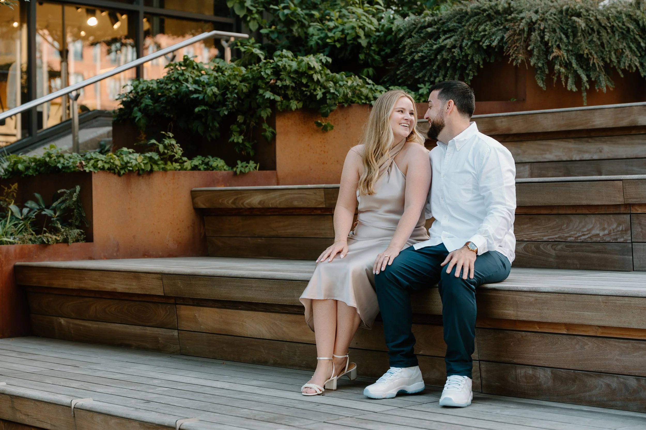 A Classic Boston Engagement Session at Fan Pier Park