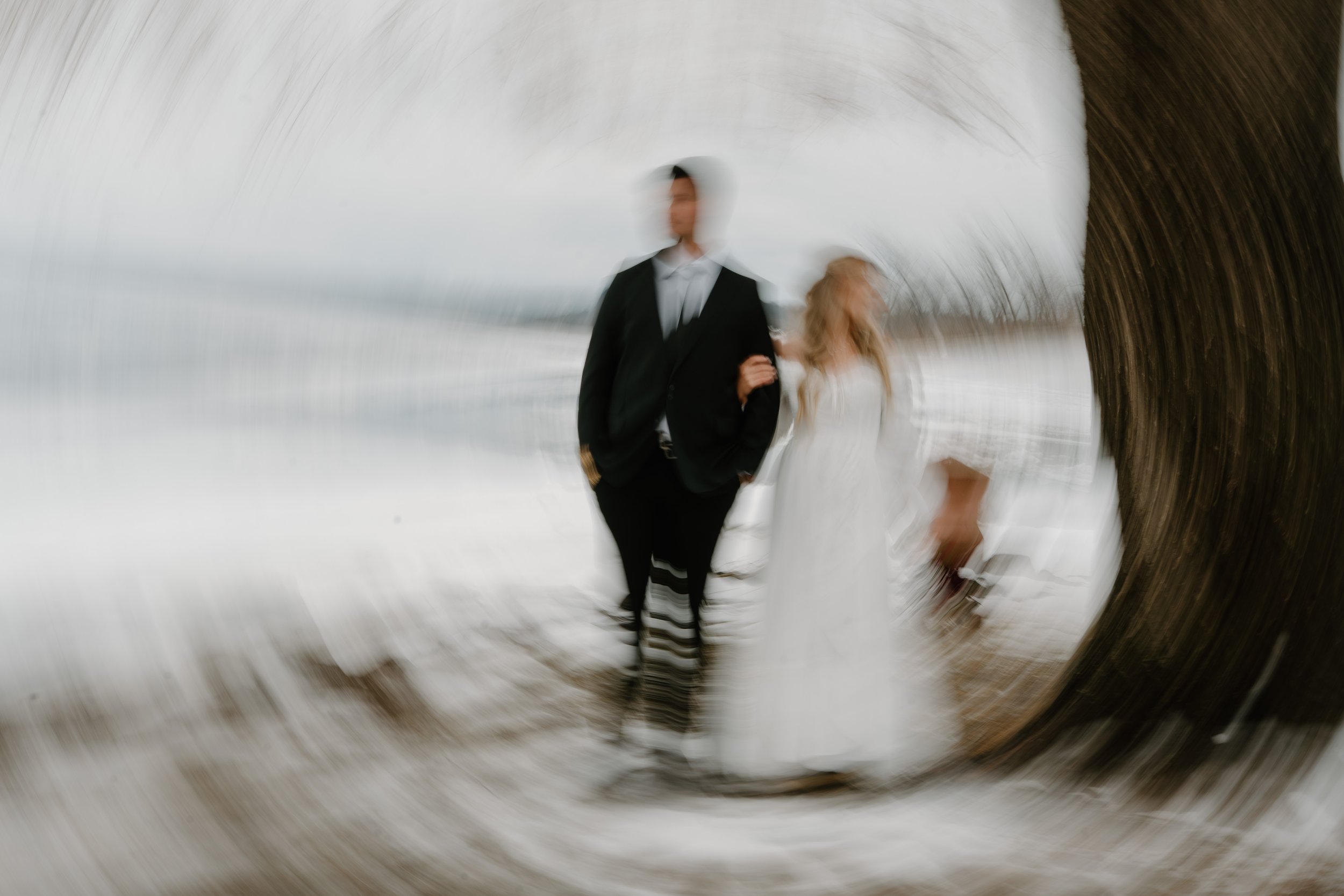 two people during a catskills elopement