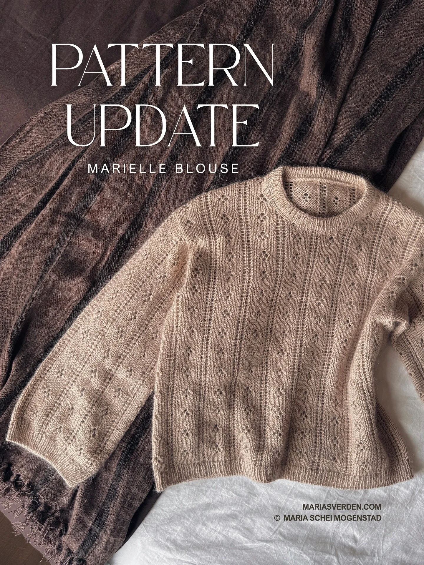 Marielle Blouse - Pattern Update 🎊🌸 

Marielle Blouse er mitt desidert mest popul&aelig;re design🤎✨ Derfor f&oslash;les det ekstra fint &aring; endelig kunne dele en oppdatert versjon av oppskriften😍

De siste m&aring;nedene har jeg jobbet med &a
