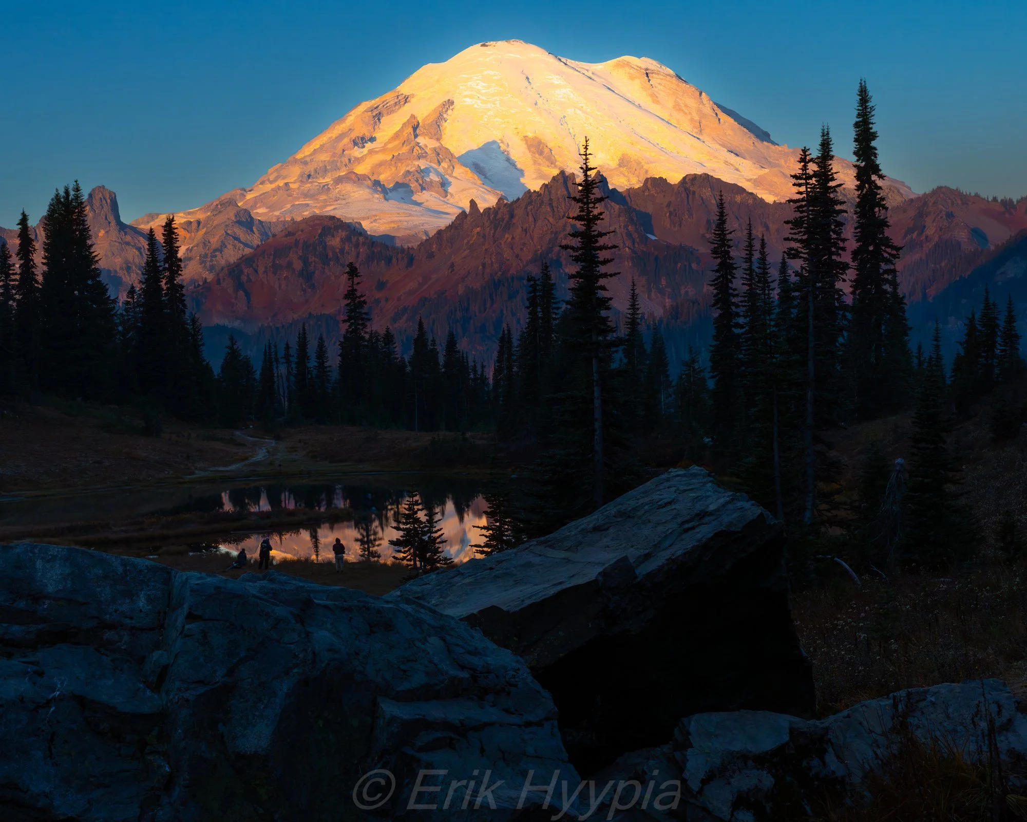 Mt. Rainier Dawn from Little Tipsoo Lake #3