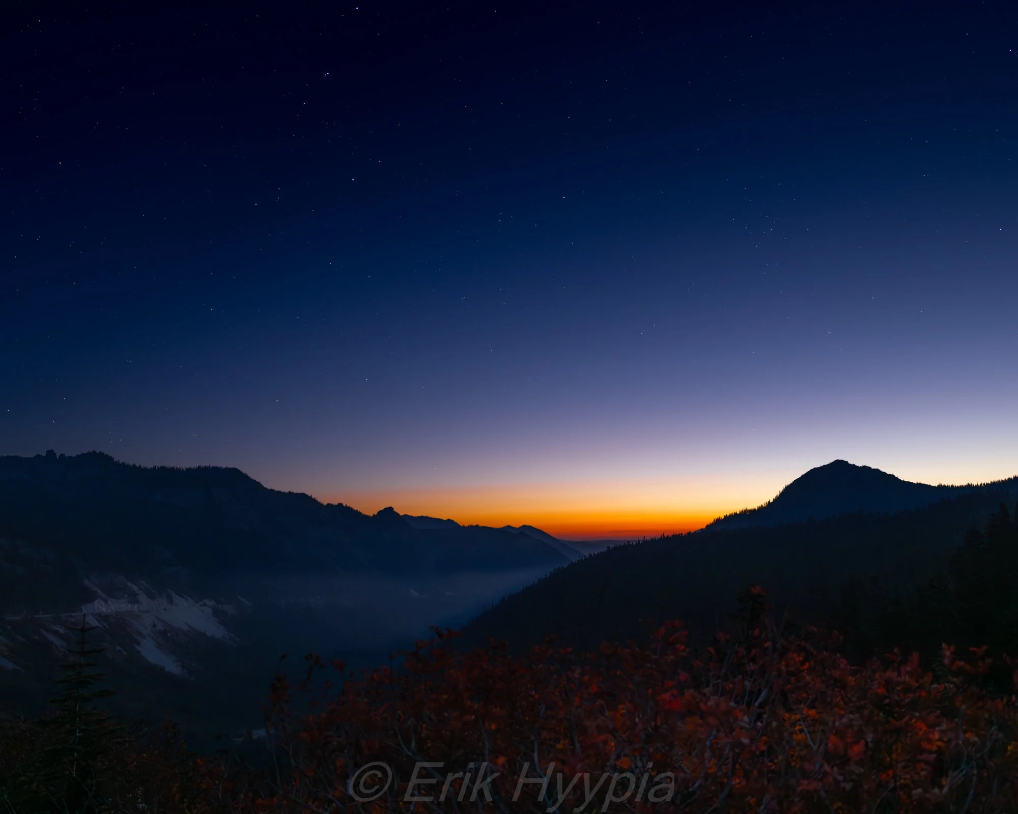 Chinook Pass First Light
