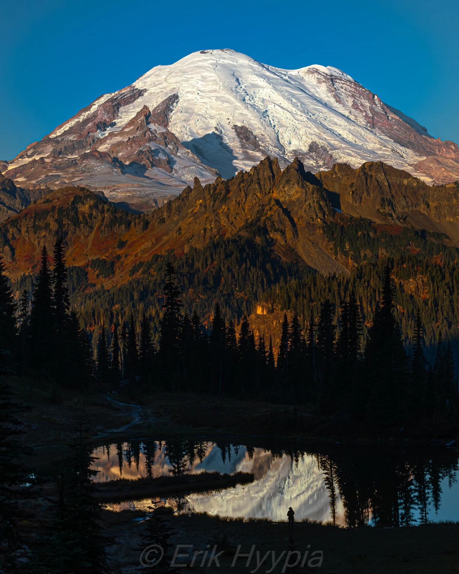 Mt. Rainier Dawn from Little Tipsoo Lake #4