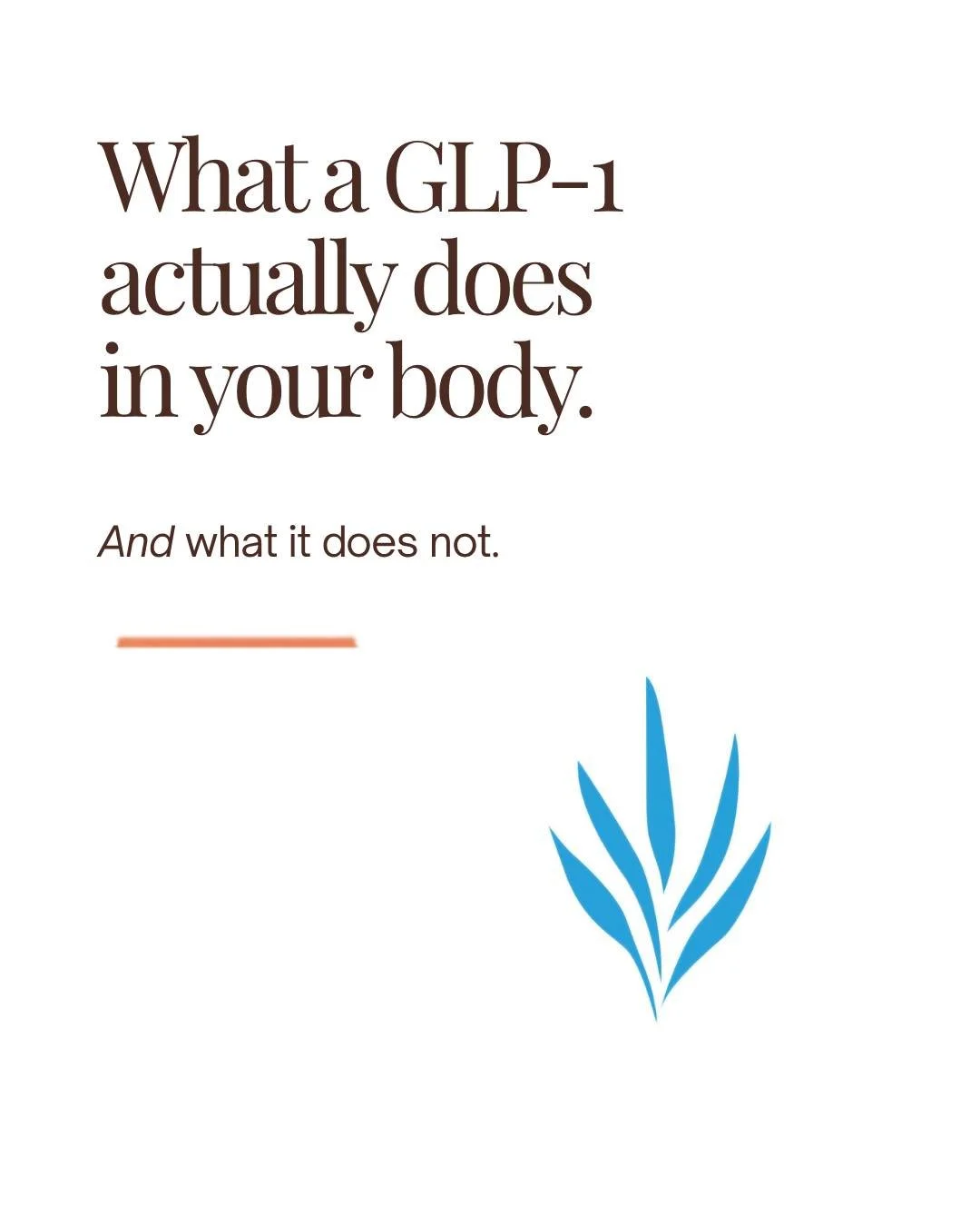 GLP-1 medications are not magic and they are not poison. They are a copy of a hormone you already make.

After you eat, your gut releases GLP-1. It tells your brain you have had enough, slows how fast your stomach empties, and helps your insulin resp