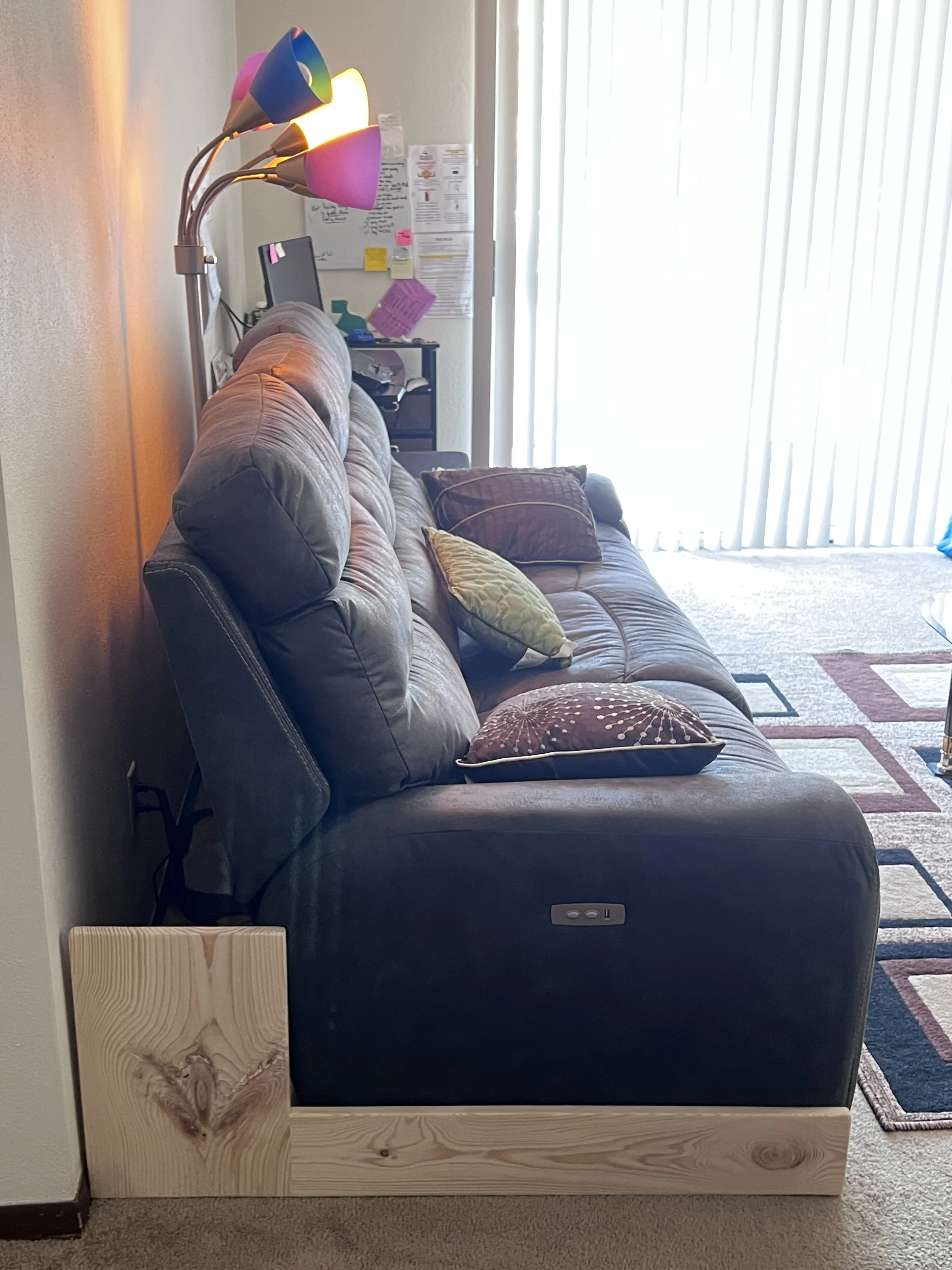 Small animal blocker made out of pine