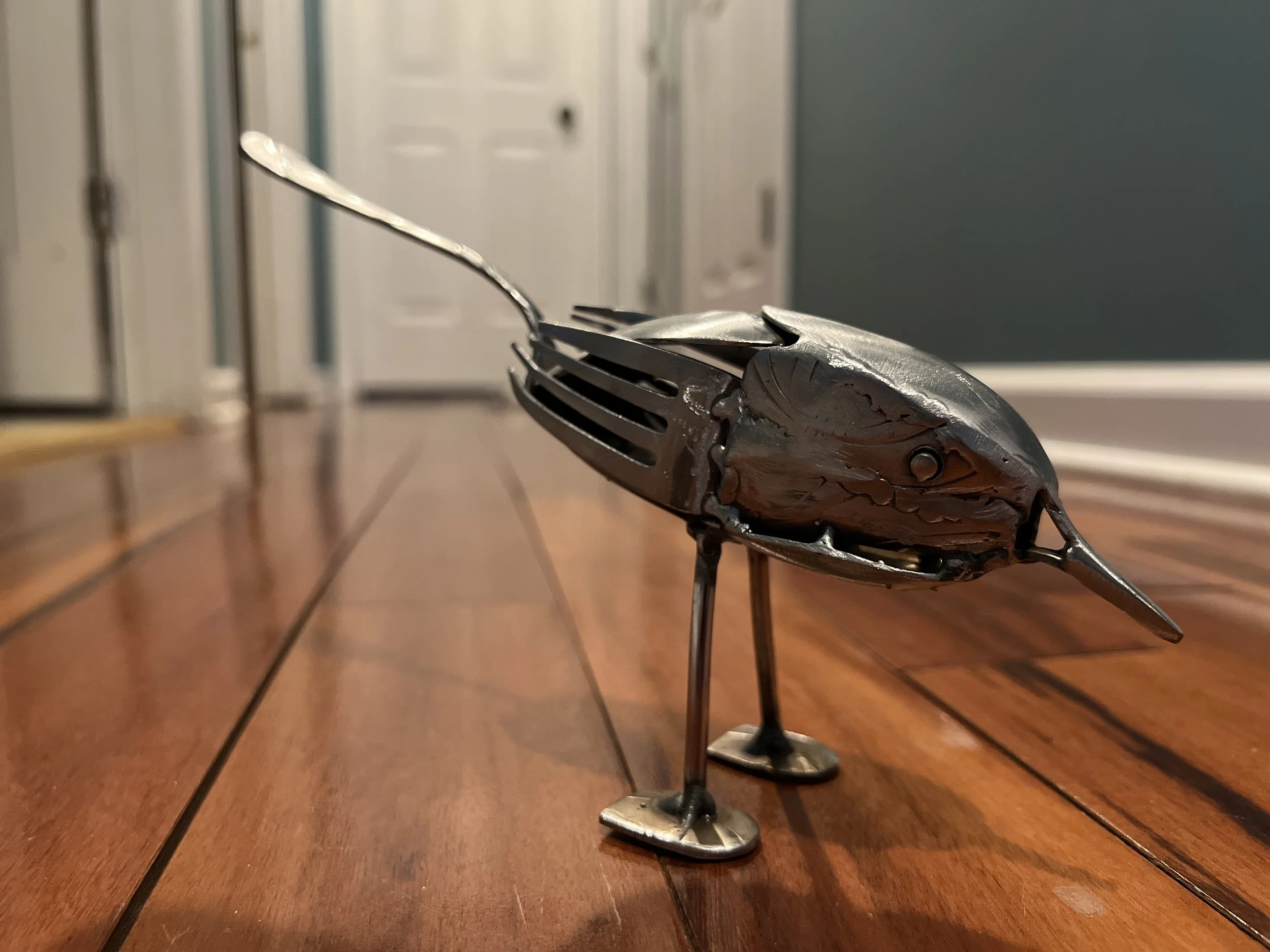 Cutlery welded bird