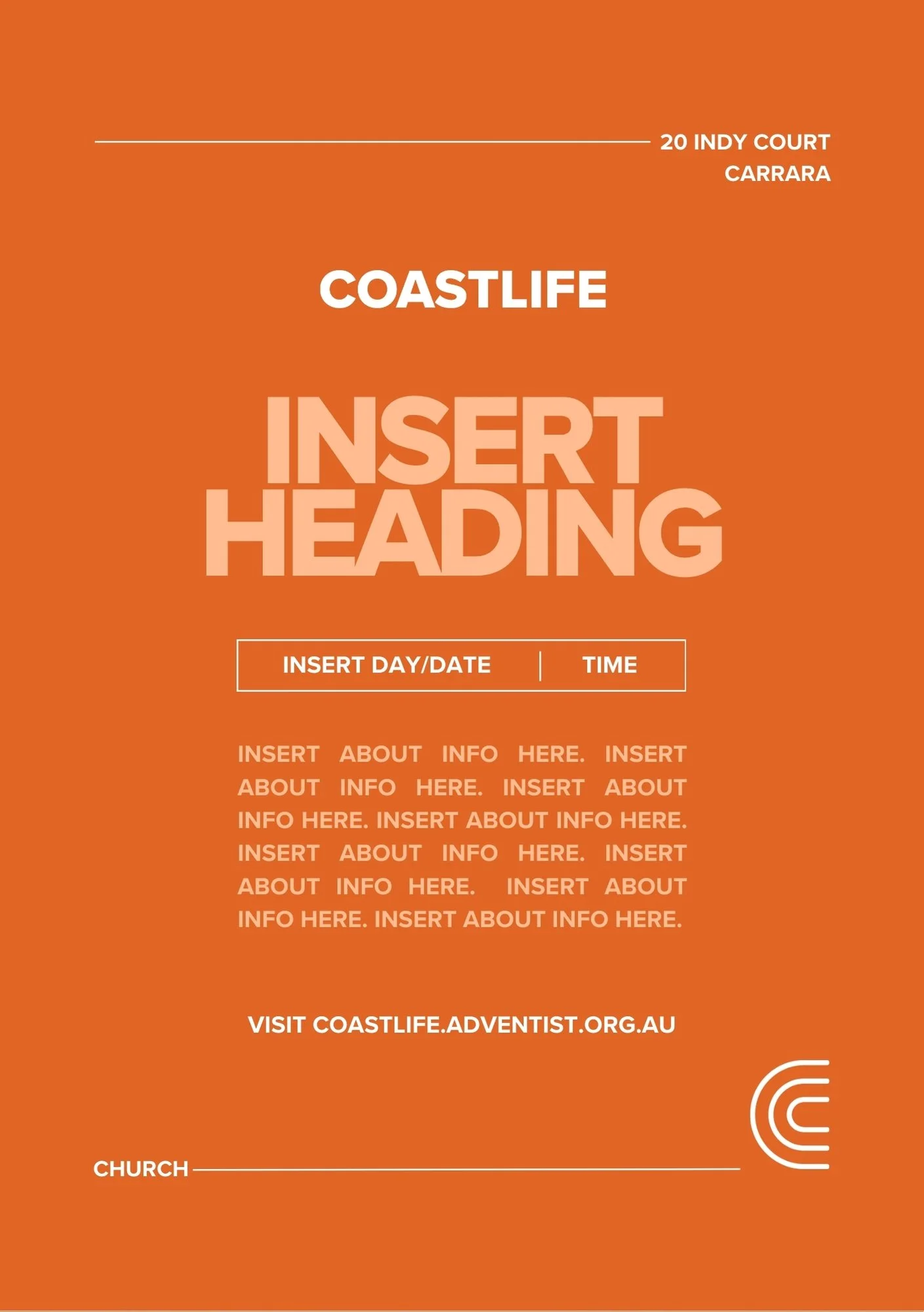 Coastlife Church Flyer Template