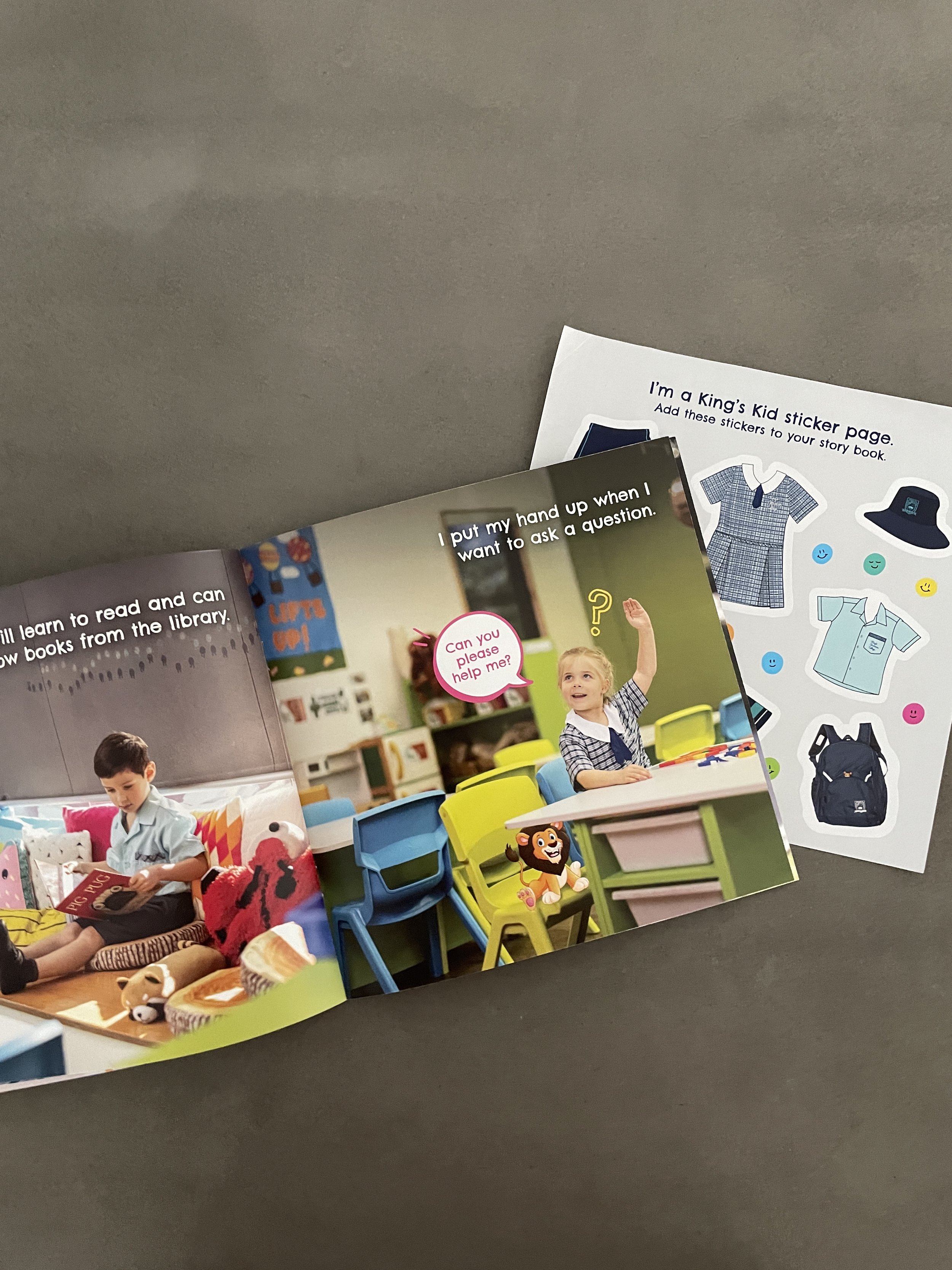 Starting school book design