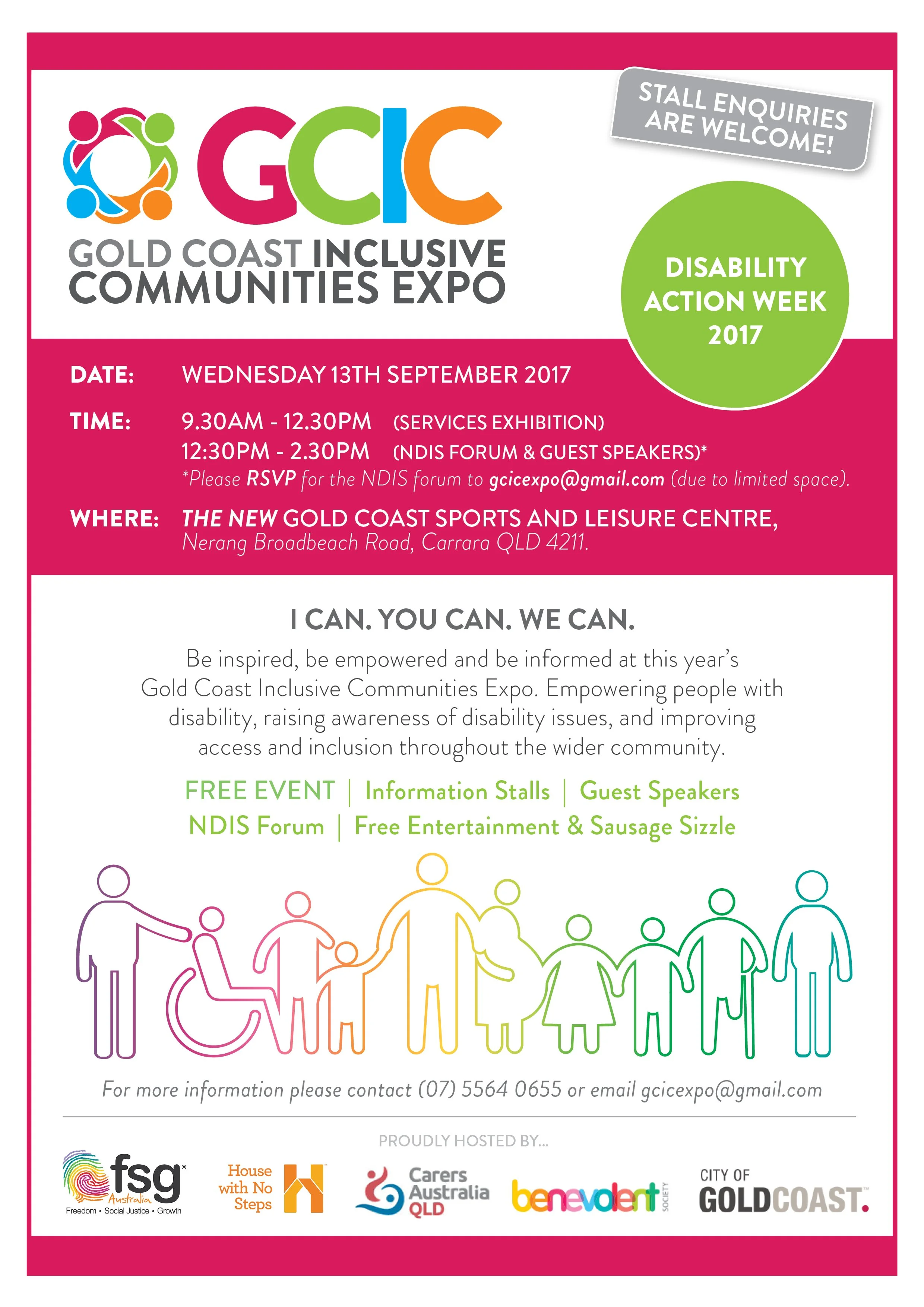 Event flyer for a community expo