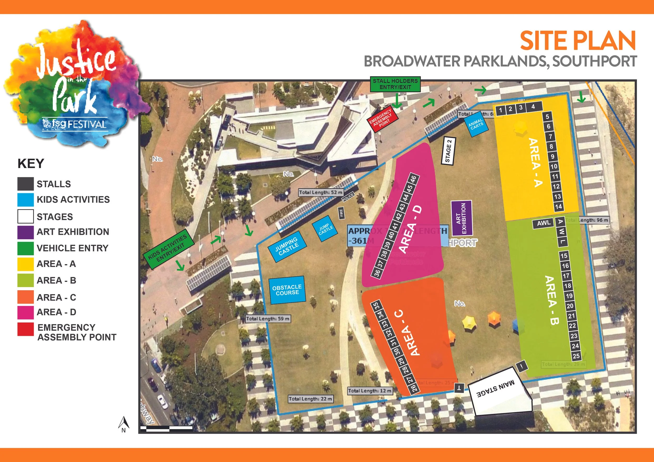 Community event vendor site map