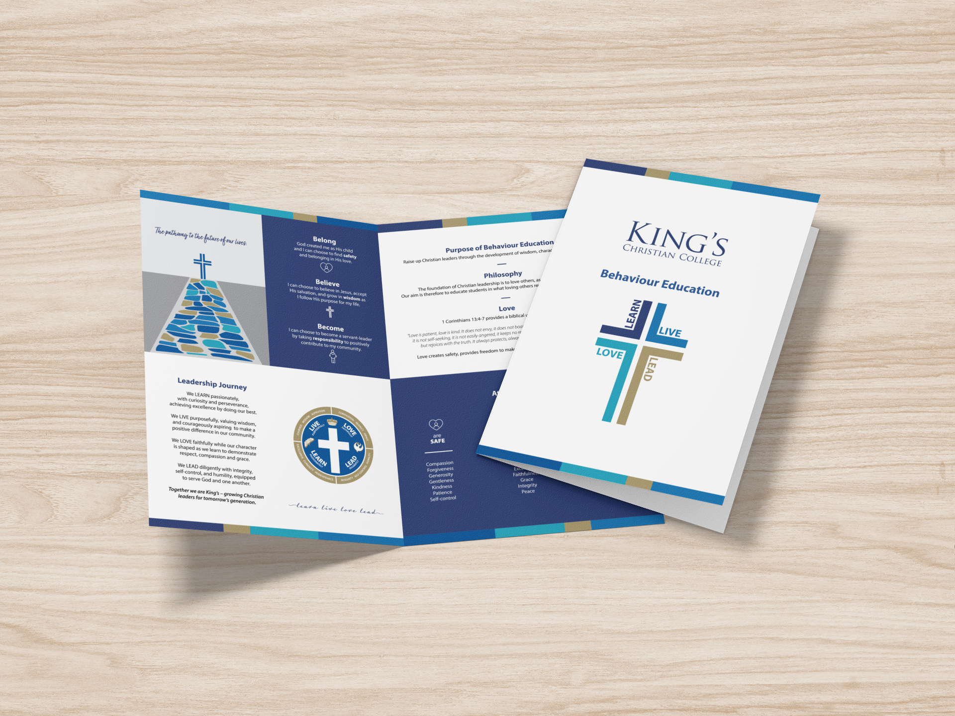Parent brochure design for a private school 