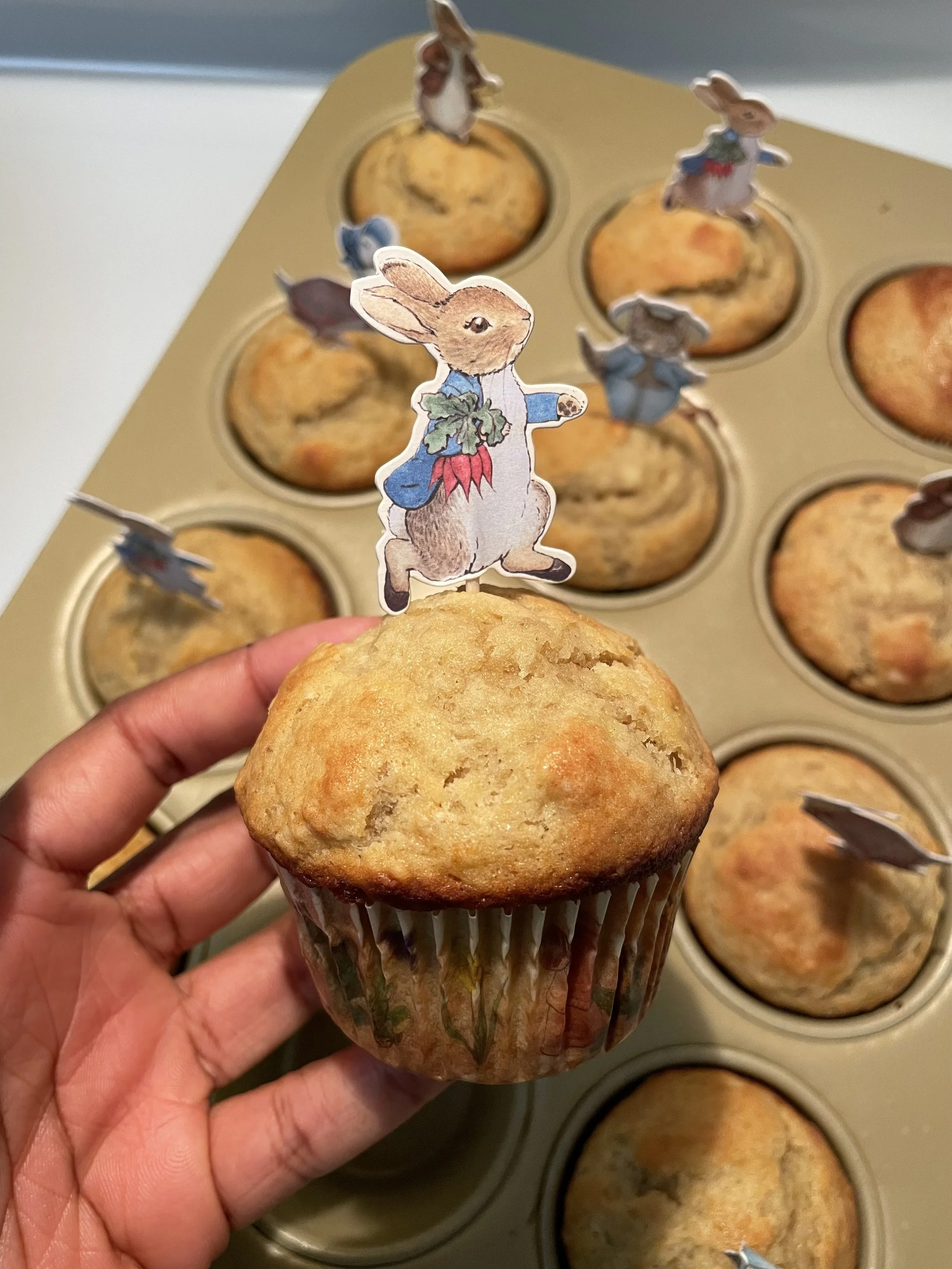 Pillowy Soft Banana Muffins