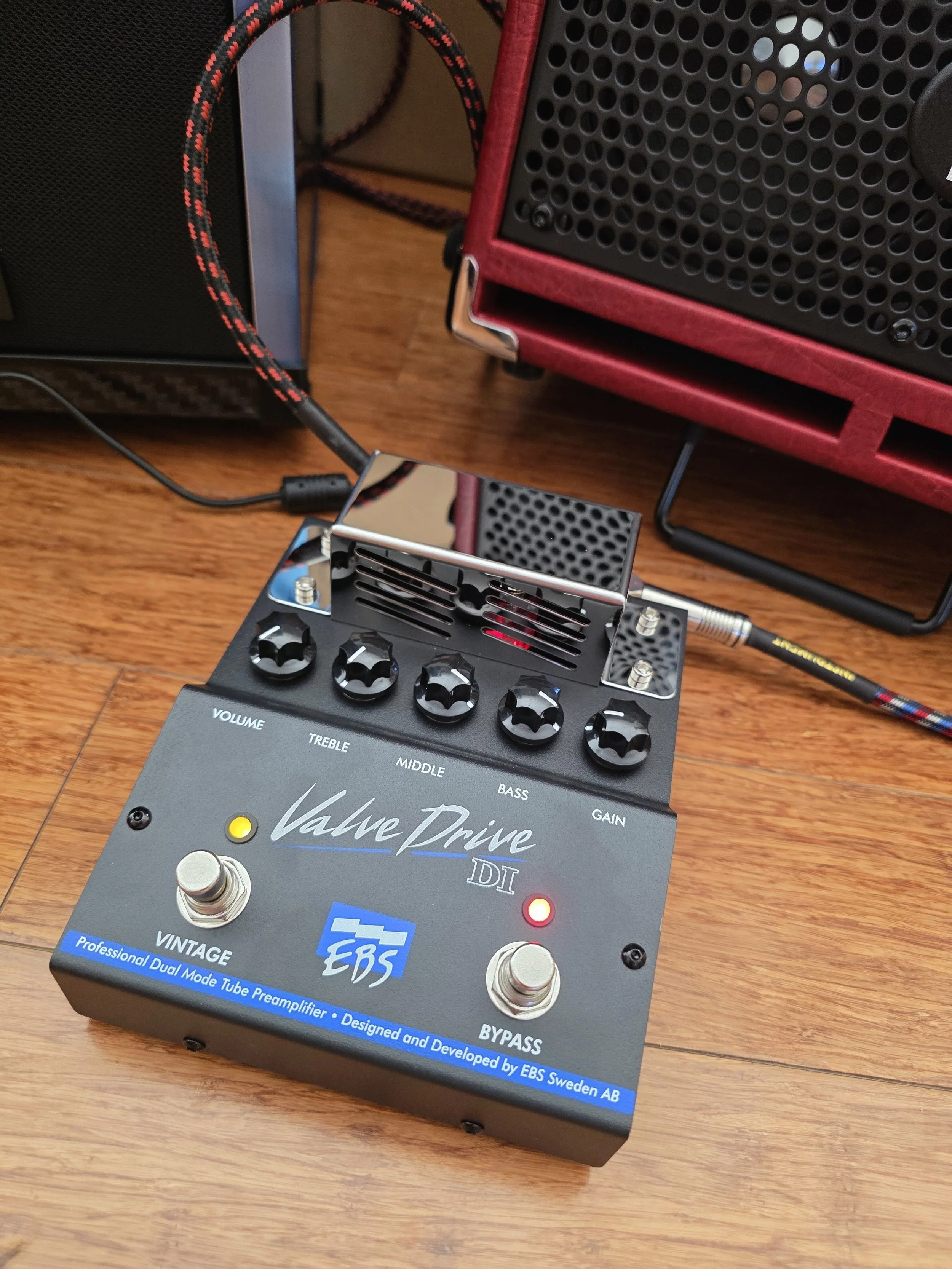 EBS ValveDrive Tube Bass Overdrive Pedal | Real Tube Bass Preamp