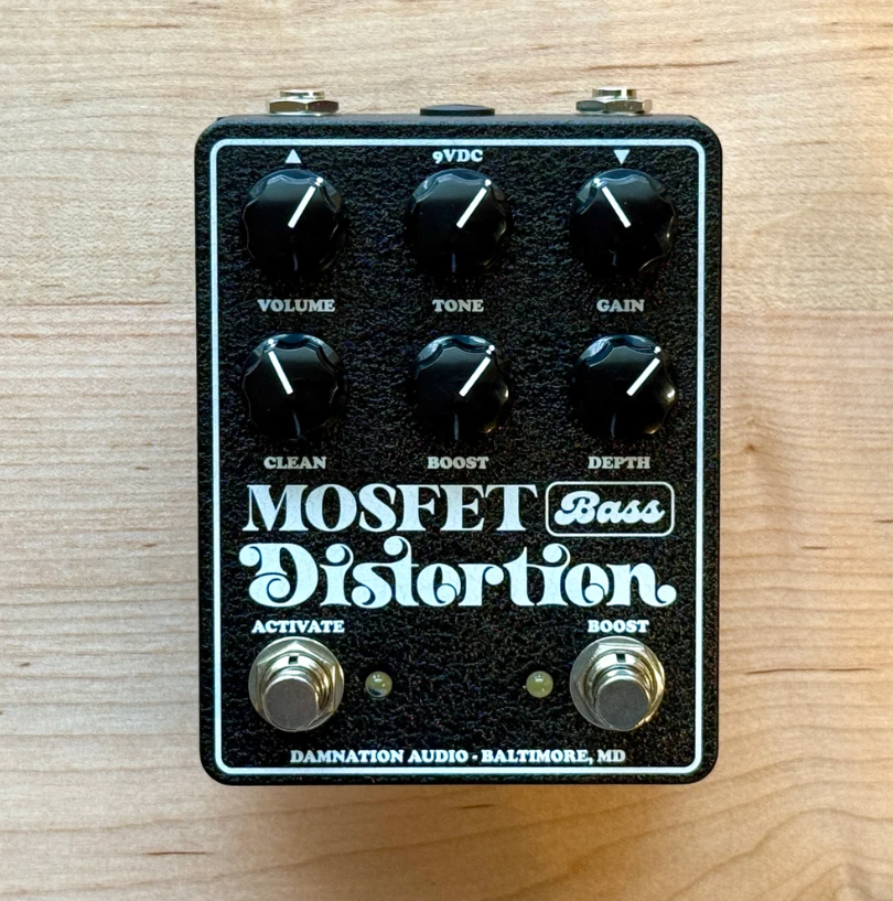 Damnation Audio Mosfet Bass Distortion Pedal