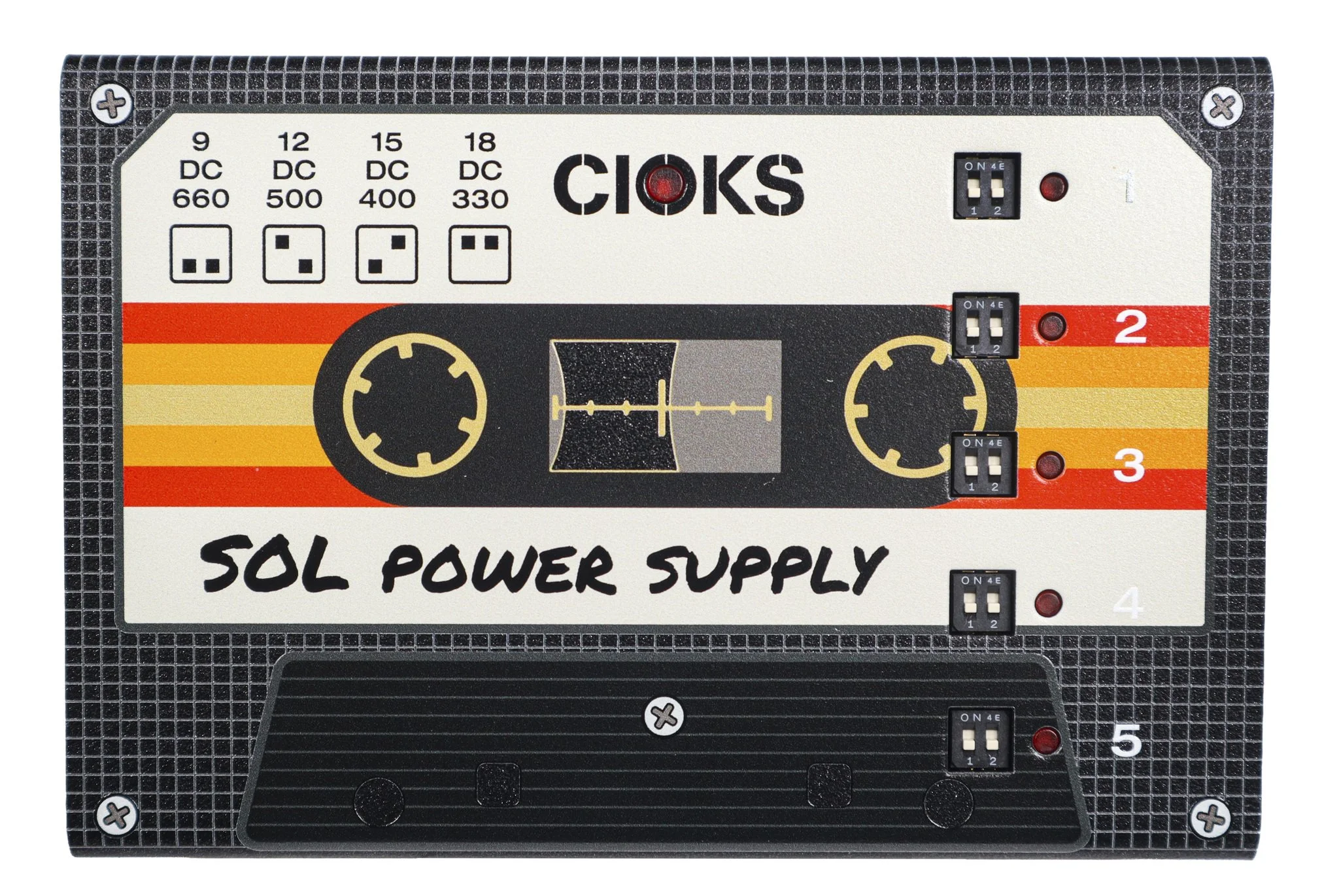 CIOKS SOL - Cassette Limited Edition - 5 Isolated Outlet Power Supply