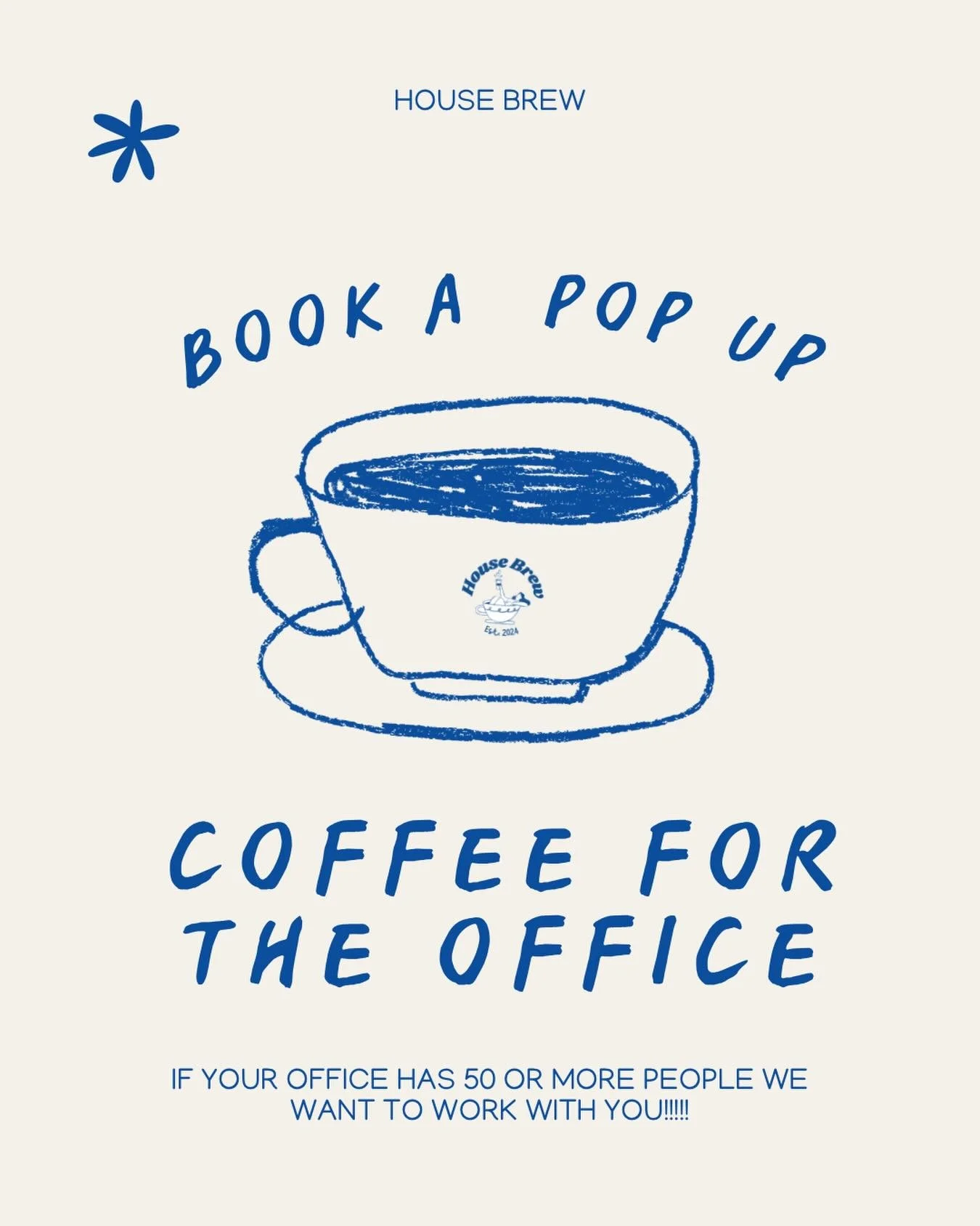 Hey y&rsquo;all reshare this post and help us spread the word!!!! We are offering a new pop up where we will come out and sell coffee to your office if you have 50 or more people on site. You can pay in advance or one coffee at a time! We also have u