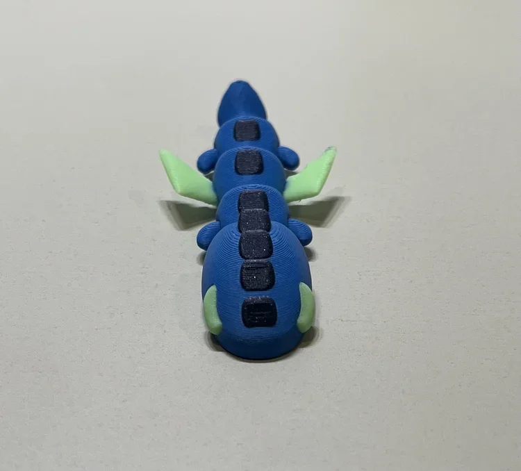 Simple Articulated Dragon With Wings & Spikes