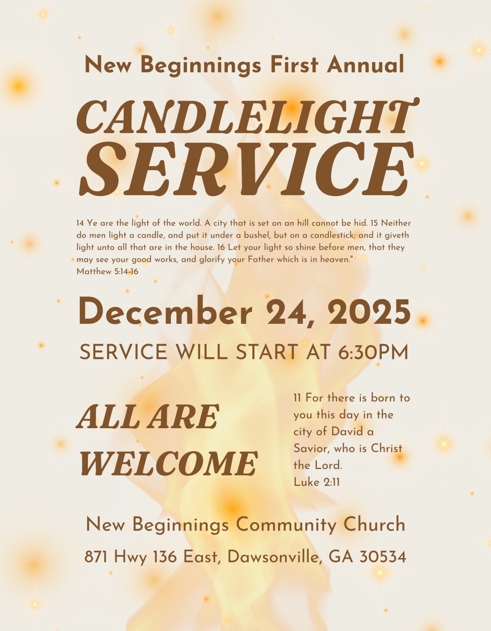 Candlelight Service