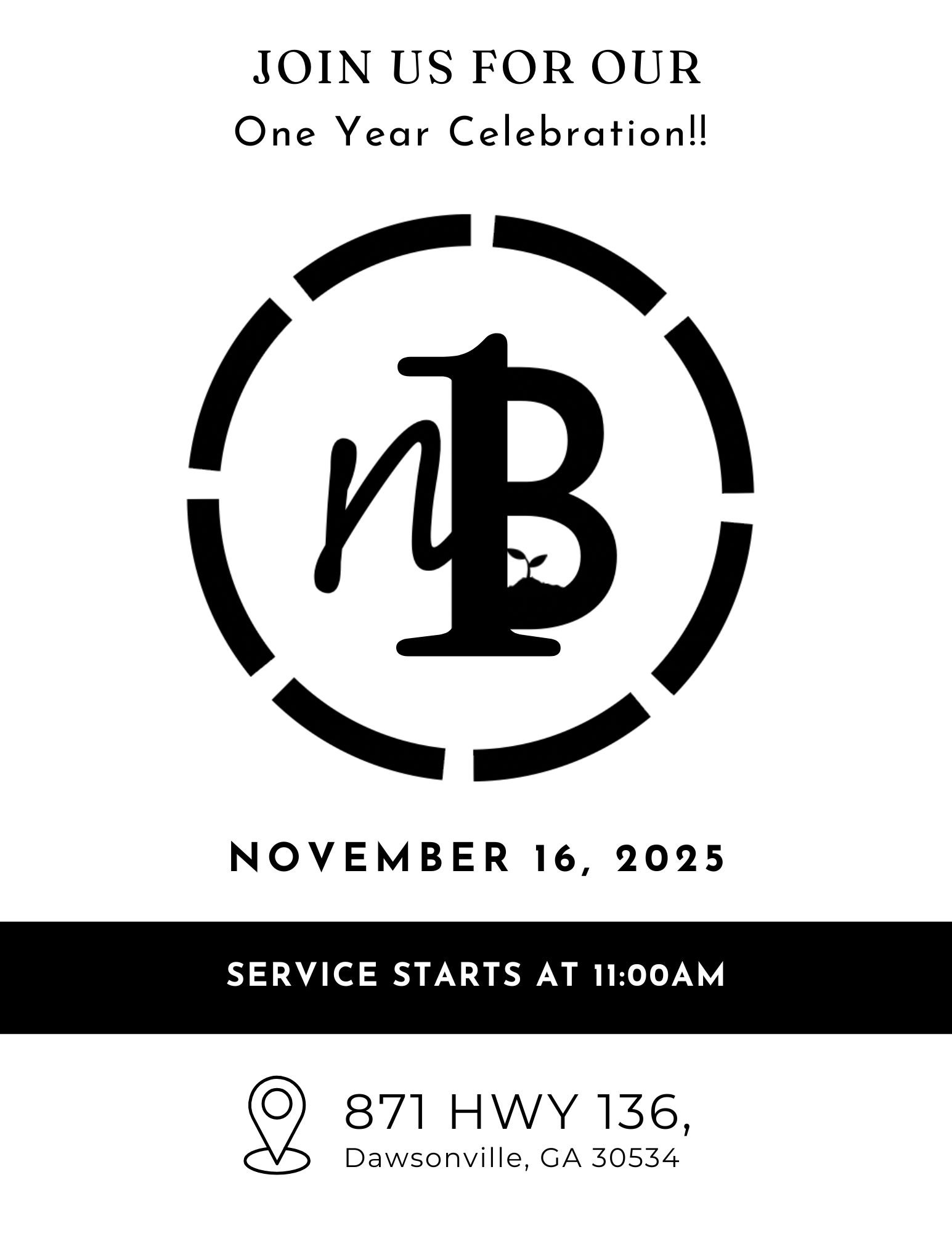 Sunday Morning One Year Celebration Service