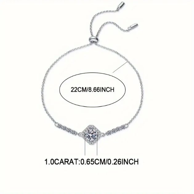 Sparkle with sophistication! Our Sterling Silver Cubic Zirconia Large Gemstone Fine Chain Bracelet offers timeless brilliance for every occasion.