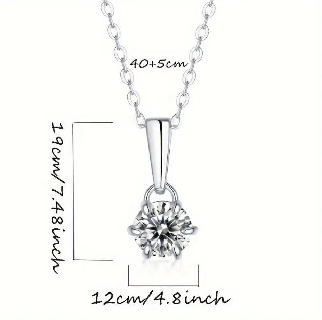 Shine with the Sterling Silver Classic Cubic Zirconia Circle Pendant Necklace, a timeless and elegant piece perfect for any occasion—available now at Mozzimo Jewelry.
