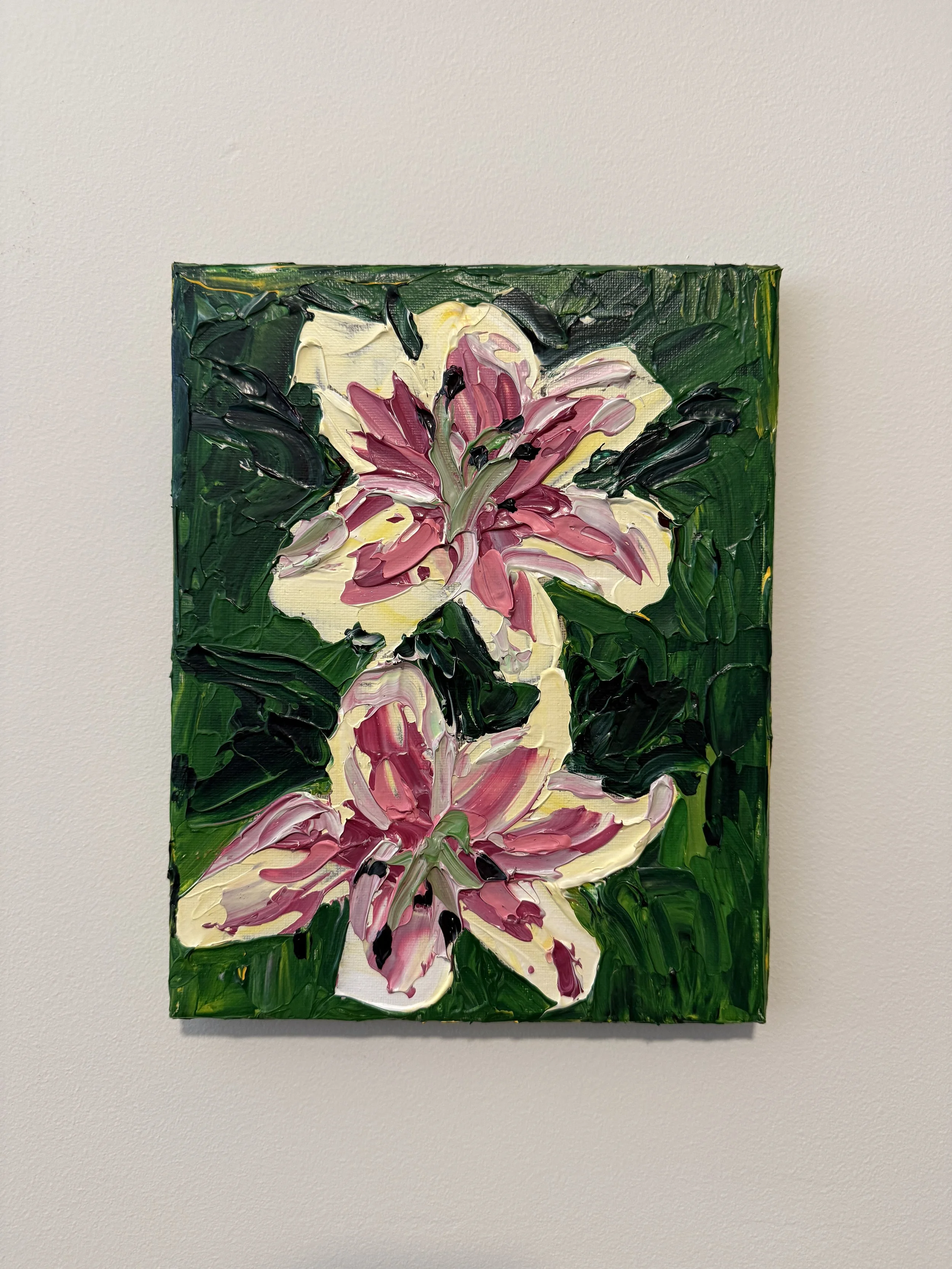 "Lilies 2"
Acrylic on Canvas
January 2025
8x10in