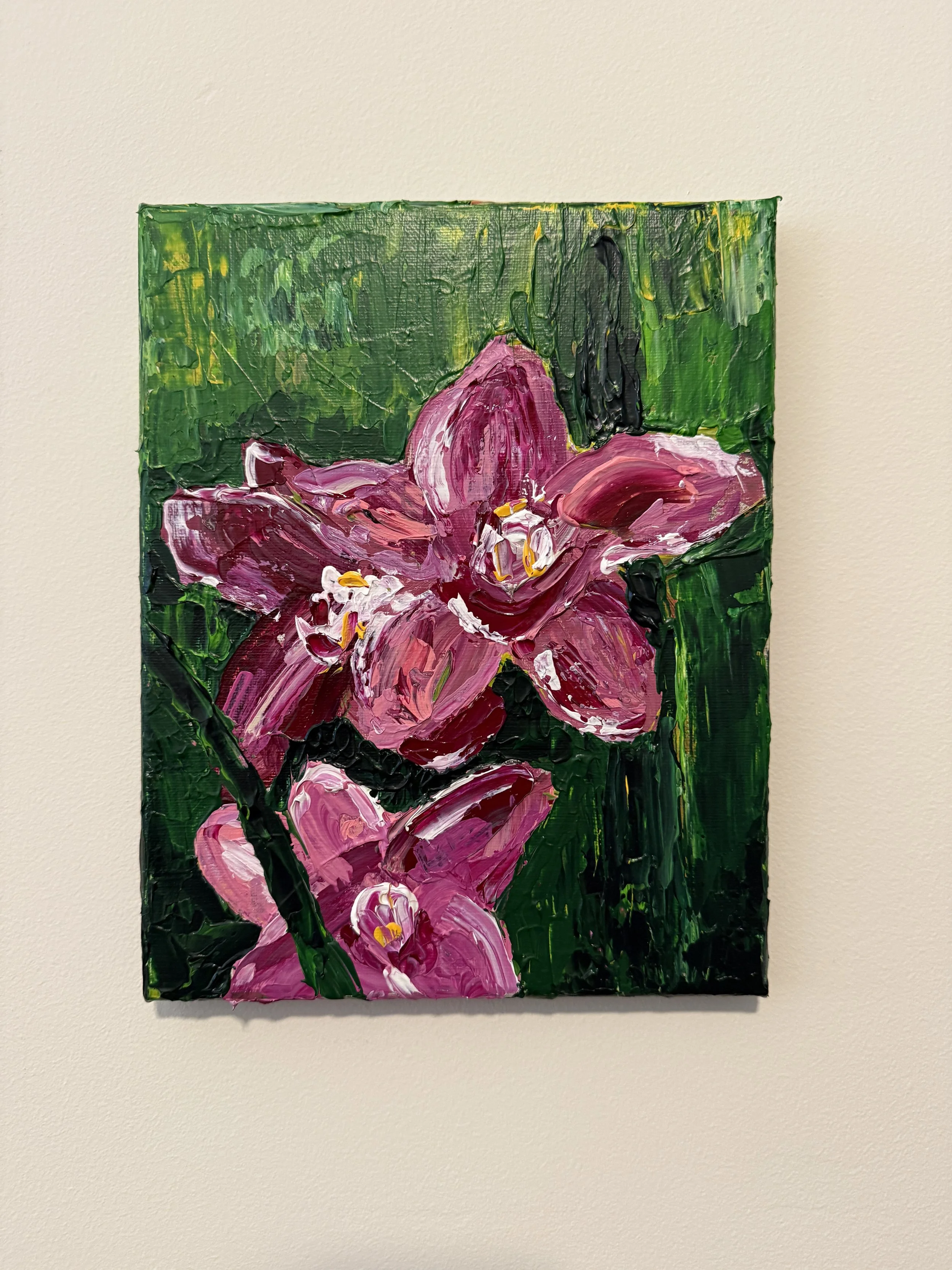 "Orchid"
Acrylic on Canvas
January 2025
8x10in