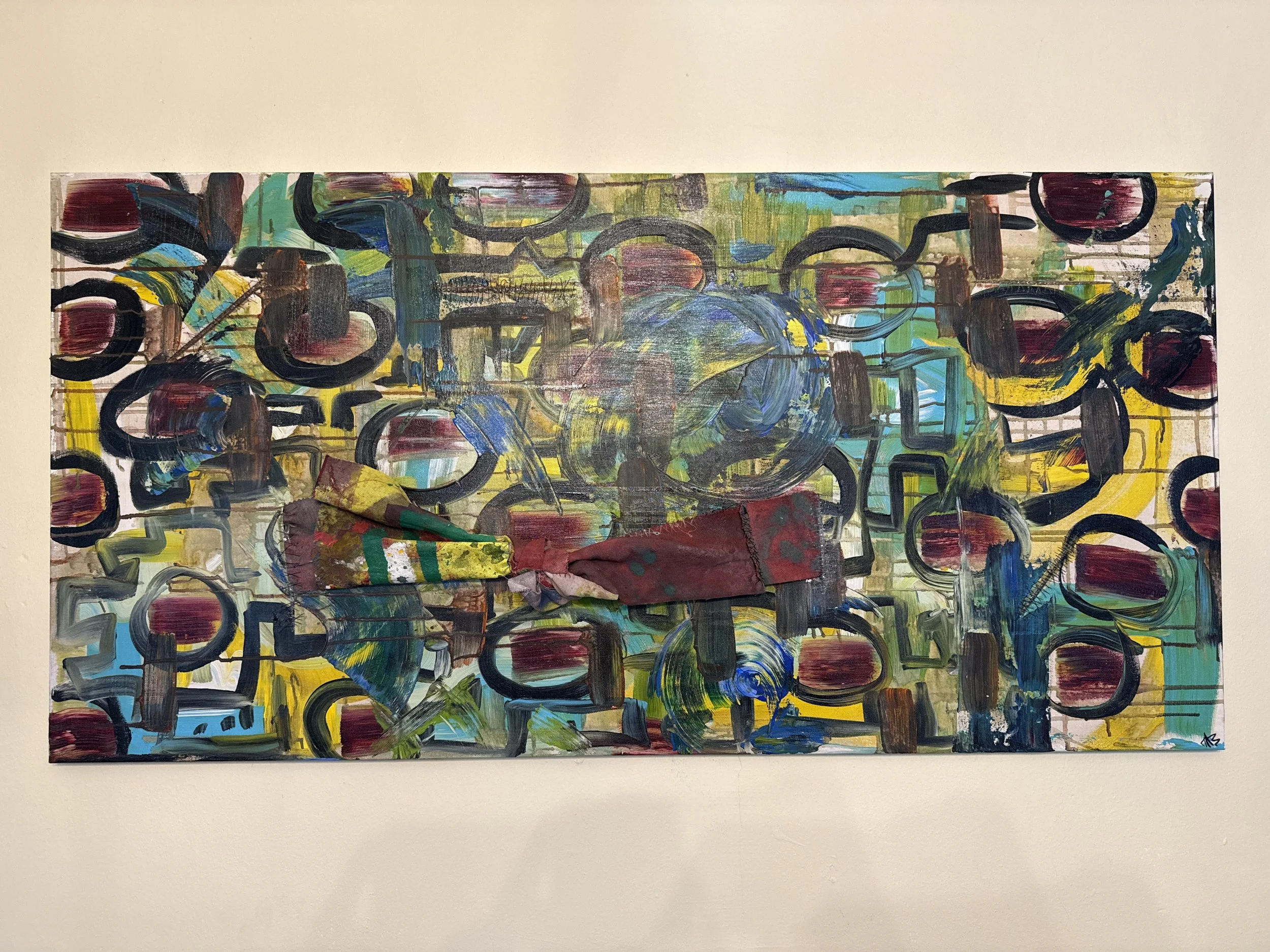 "After the Storm"
Acrylic and Textile on Canvas
May 2025
24x48in