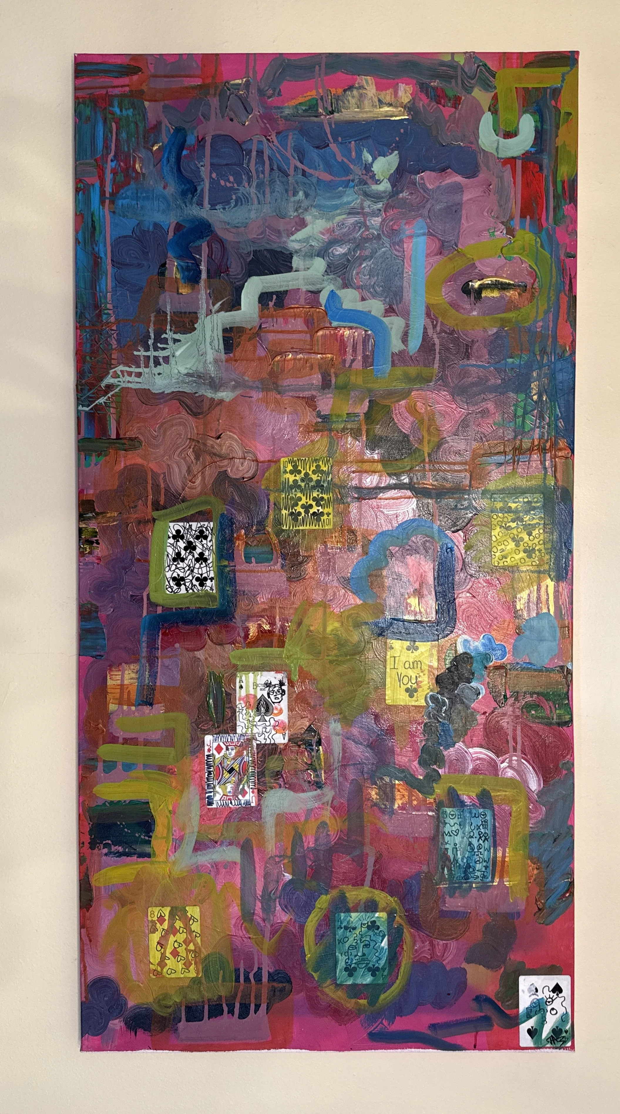 "I Am You"
Acrylic, Oil and Mixed Media on Canvas
June 2025
24x48in