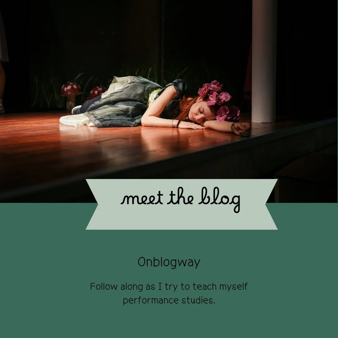 Onblogway documents my journey learning about performance studies and other theatre-related topics.⁠
⁠
⁠
#arts #musicaltheatre #theater #performance