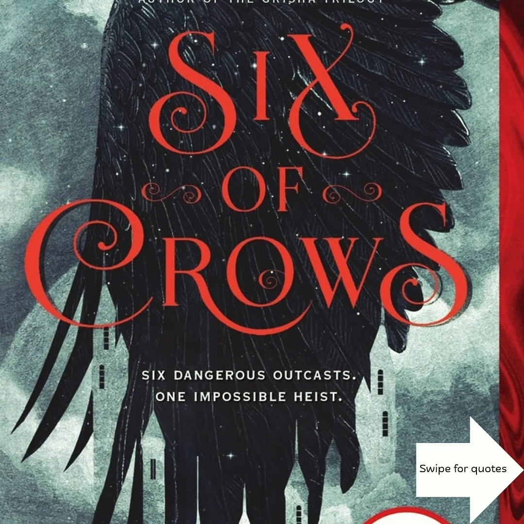 In honor of my Six of Crows review that went live this week, I thought I&rsquo;d share some of my favorite quotes from Leigh Bardugo&rsquo;s novel.
#sixofcrows #grishaverse #quotestagram #yabookblogger #fantasy